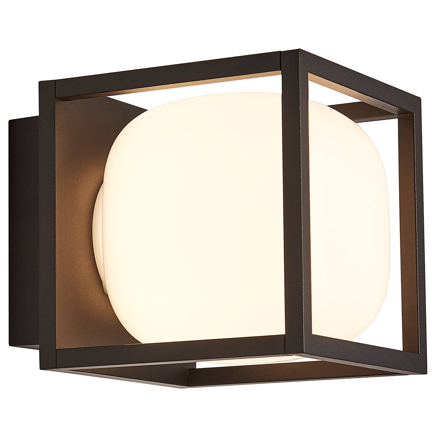 Athens LED Wall Light Aluminum Black 1-flame