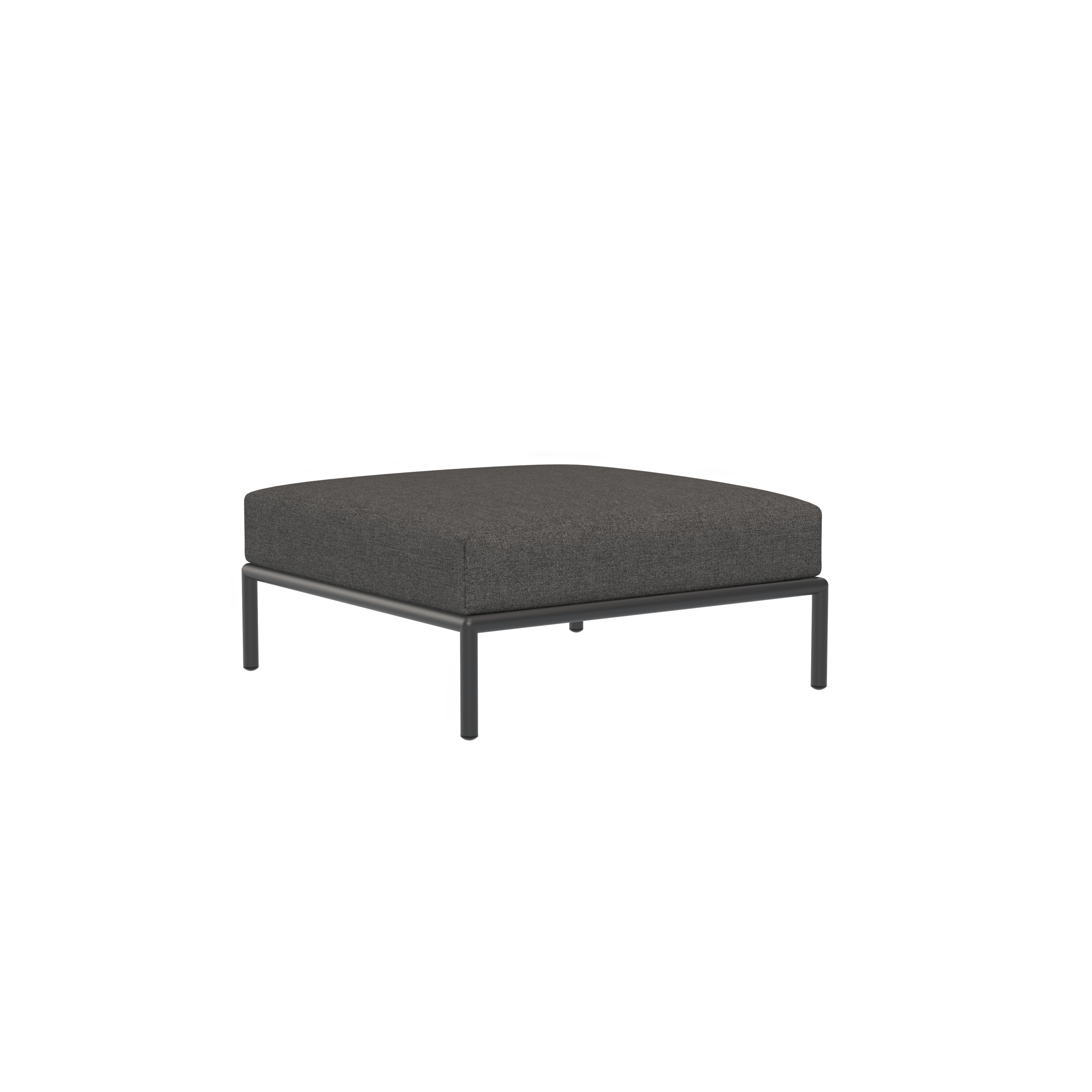LEVEL Sofamodul Rechts, Sessel & Pouf Sooty Grau