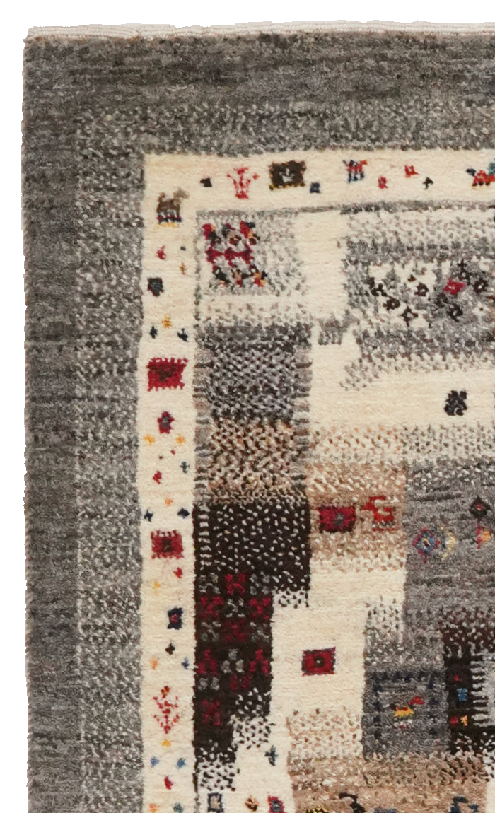 Rizbaf Gabbeh Rug Wool Multicolored