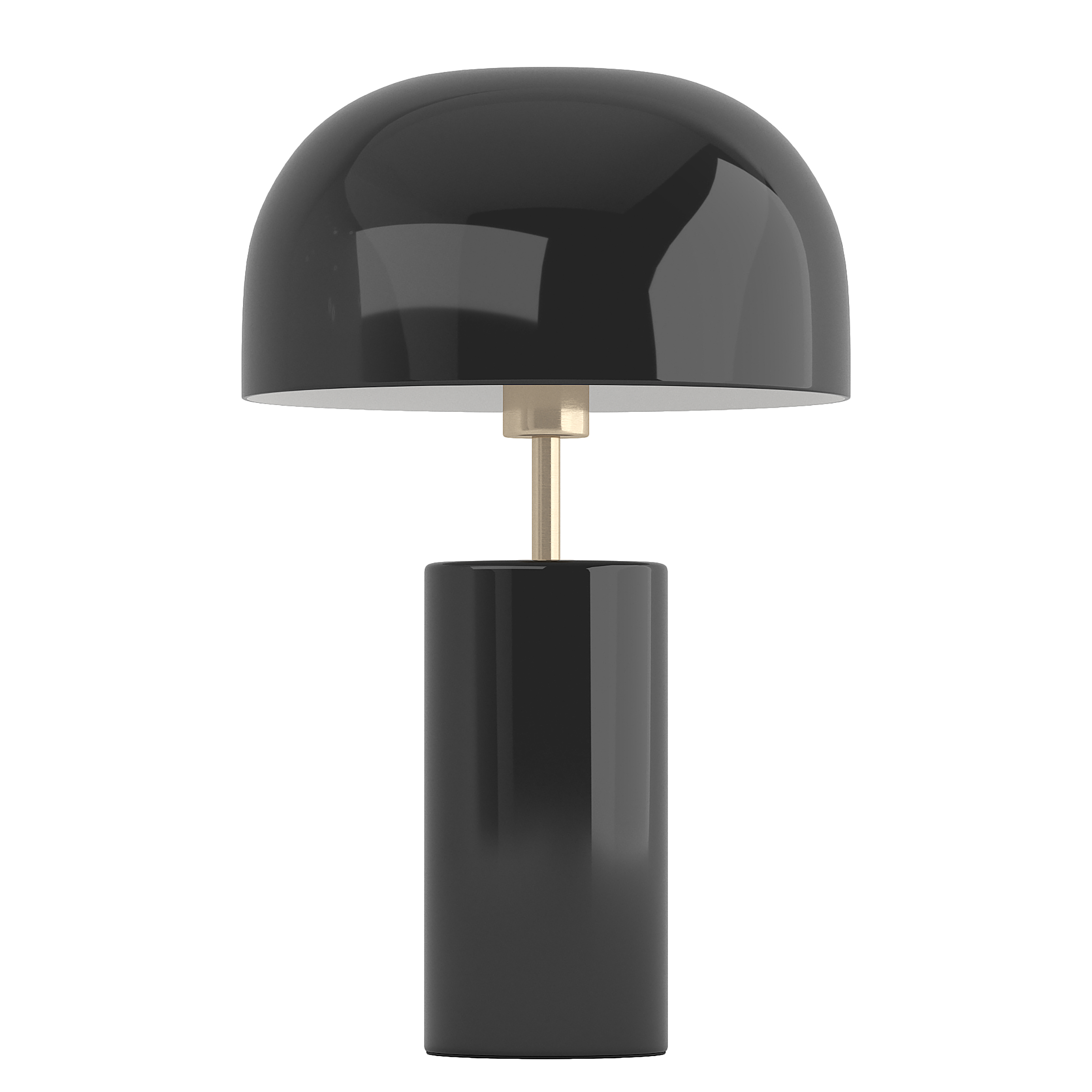 1-Flammig Ylum Tischleuchte Eisen Schwarz