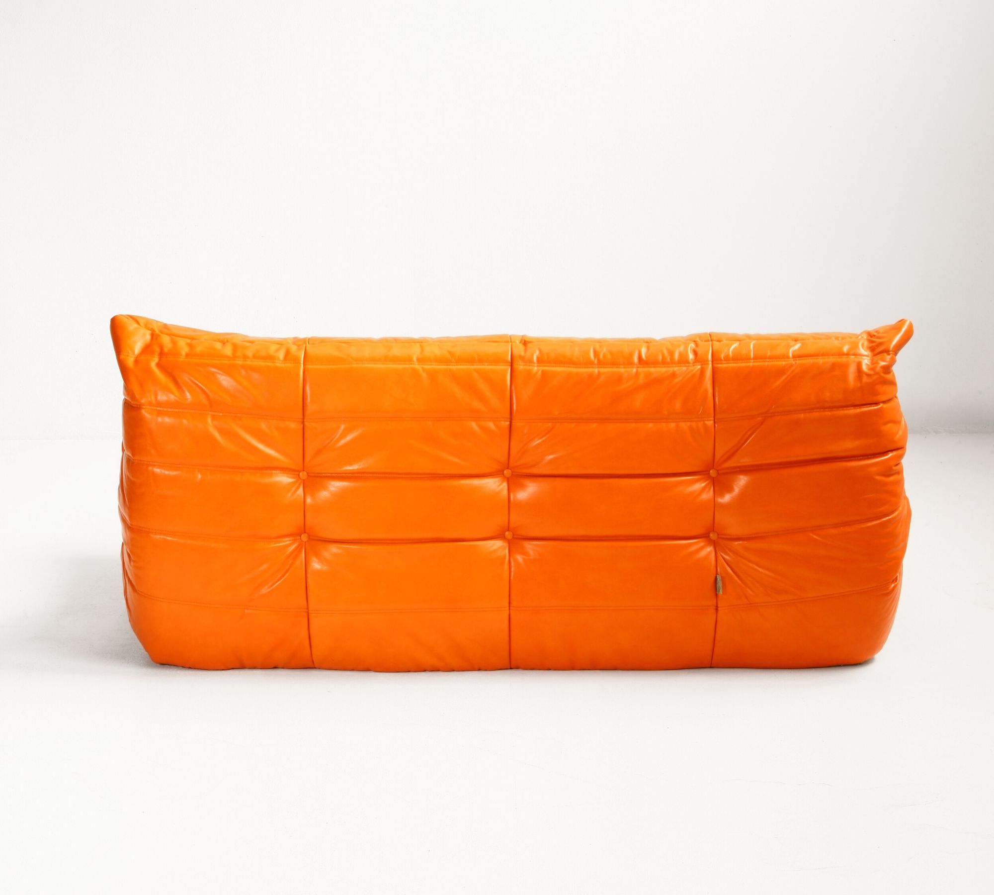 Togo Sofa 3-Sitzer in Premium Leder Orange
