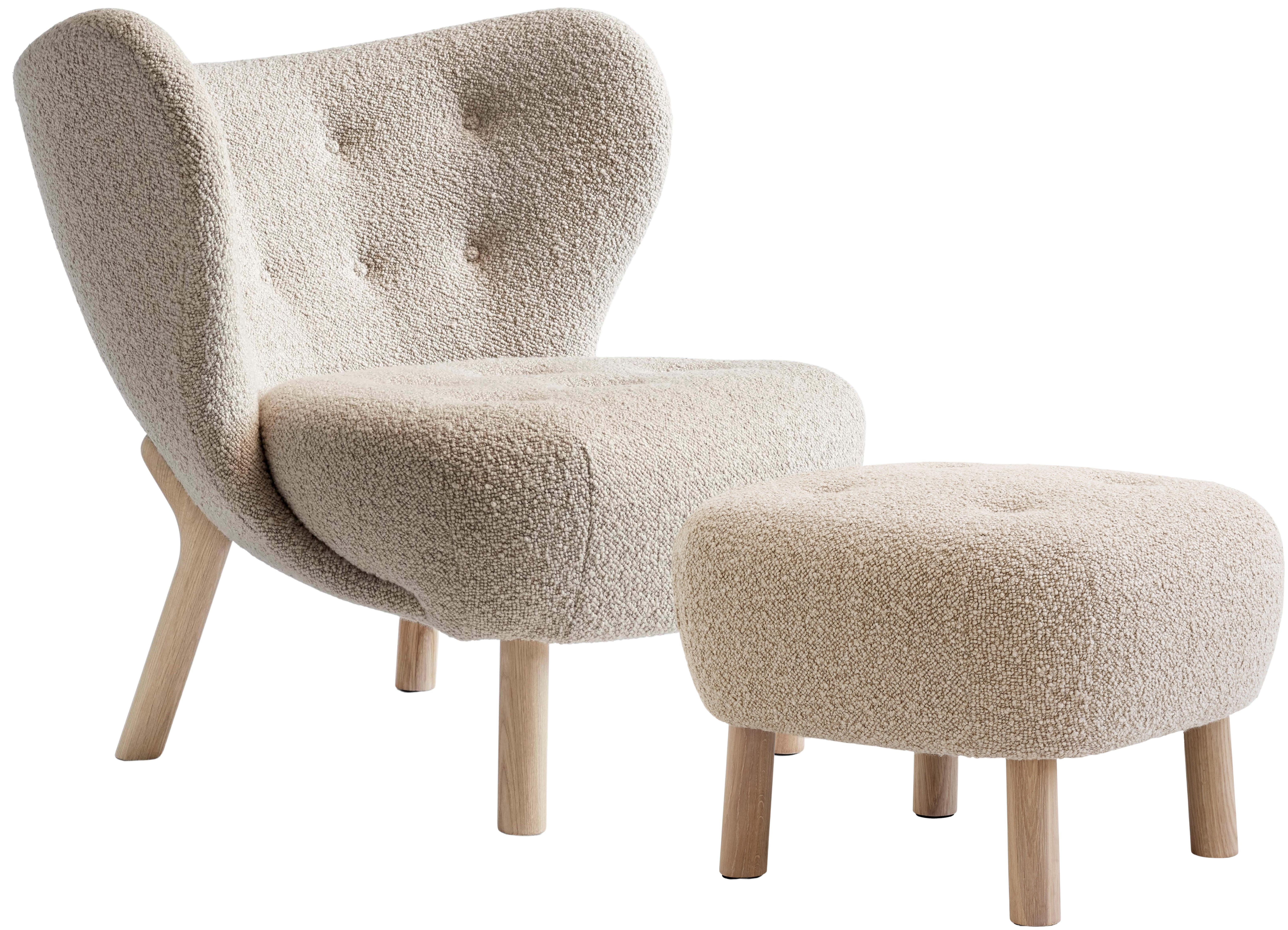 Little Petra Vb1 Sessel & Atd1 Pouf Beige