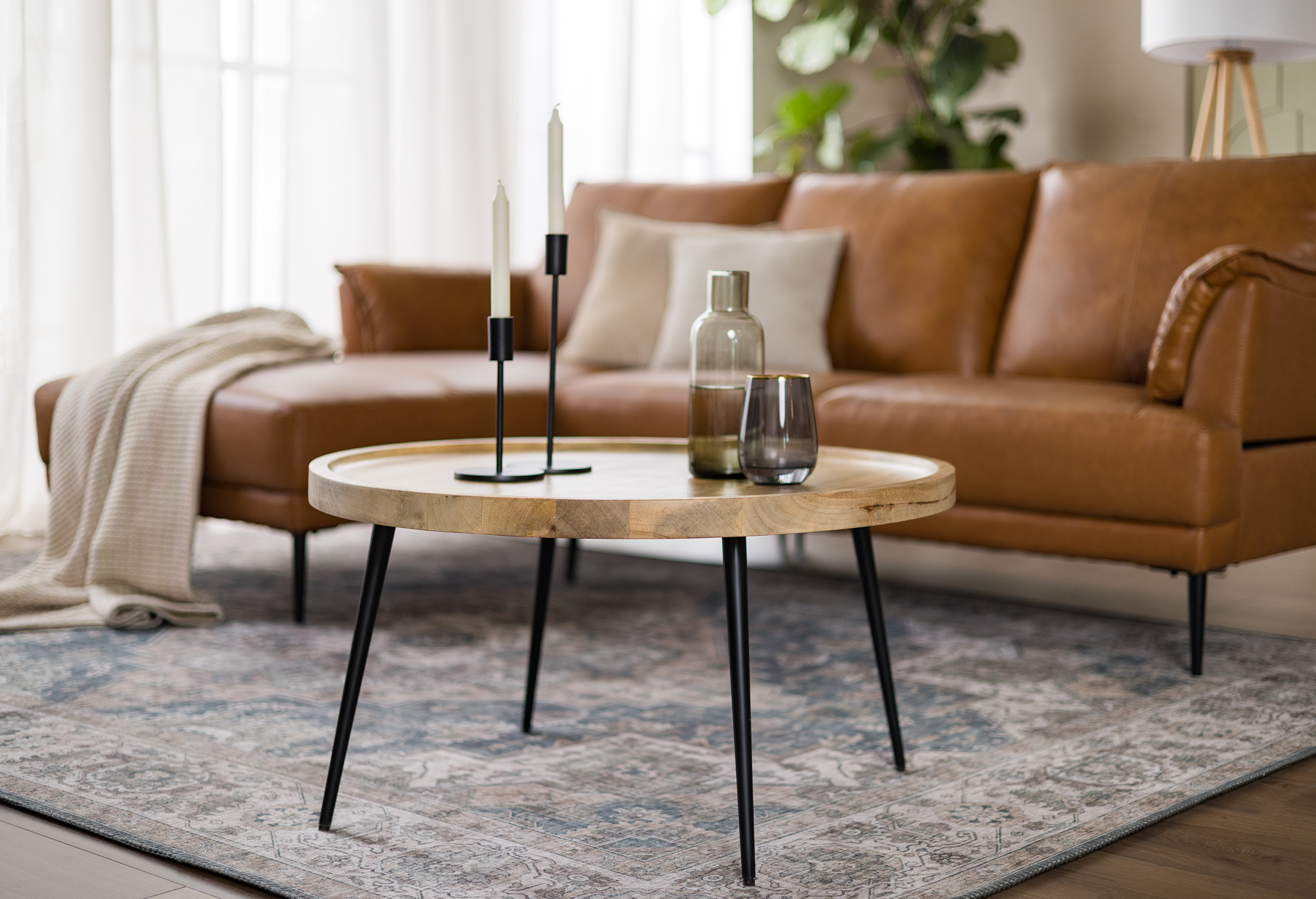 Coffee Table RONTAN Mango Black