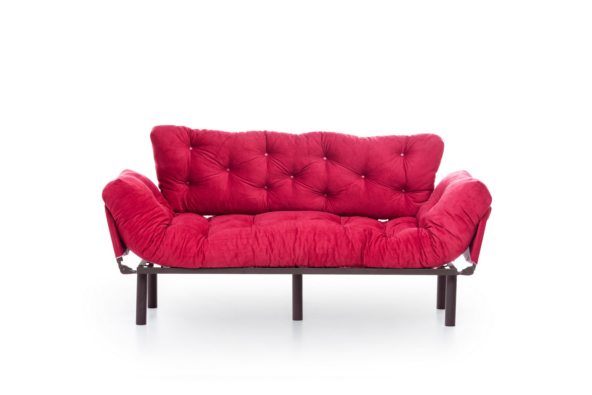 Nitta Triple Schlafsofa 3-Sitzer Maroon