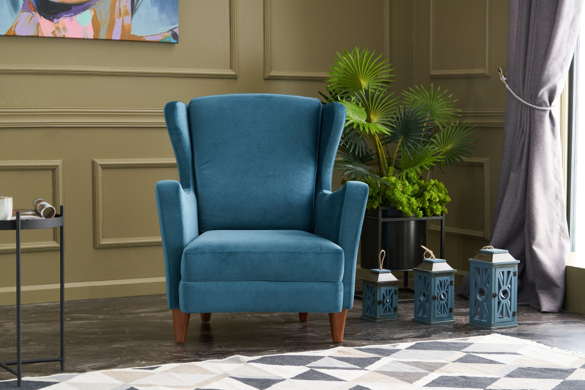 Lola Berjer Armchair Turquoise