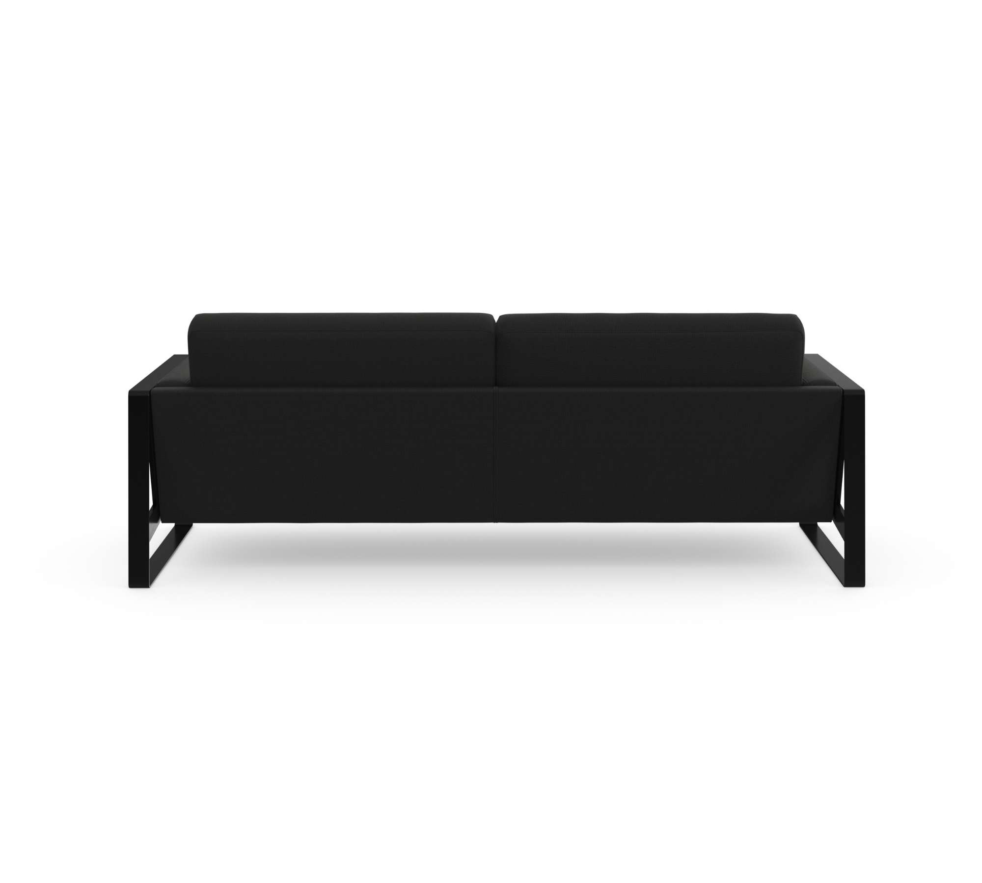 Frame Sofa 3-Sitzer Textil Schwarz
