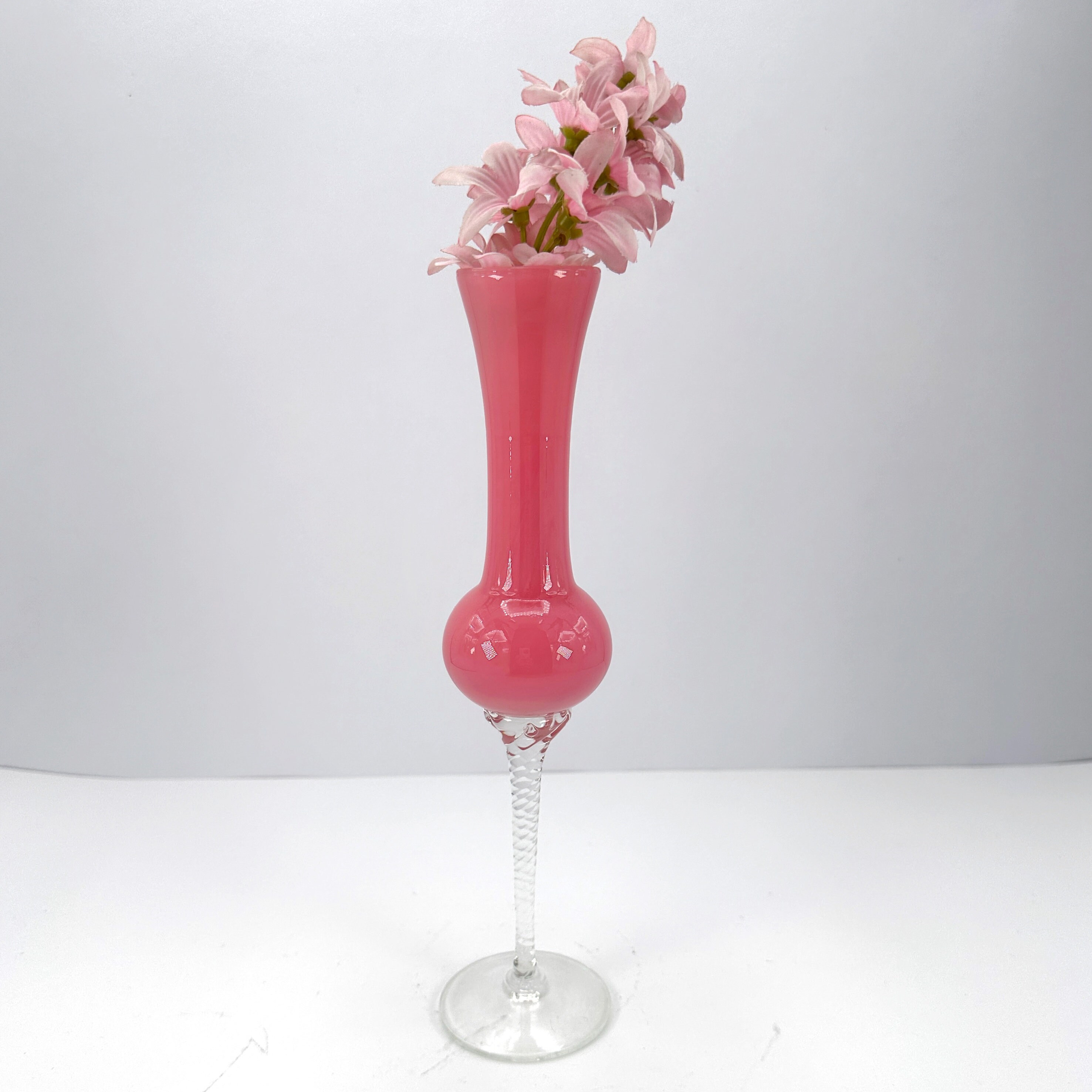 Vintage Vase Murano glass Pink 1970s