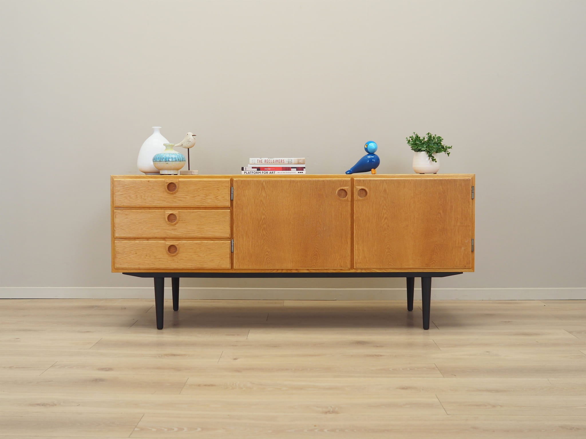 Sideboard Holz Beige 1970er Jahre