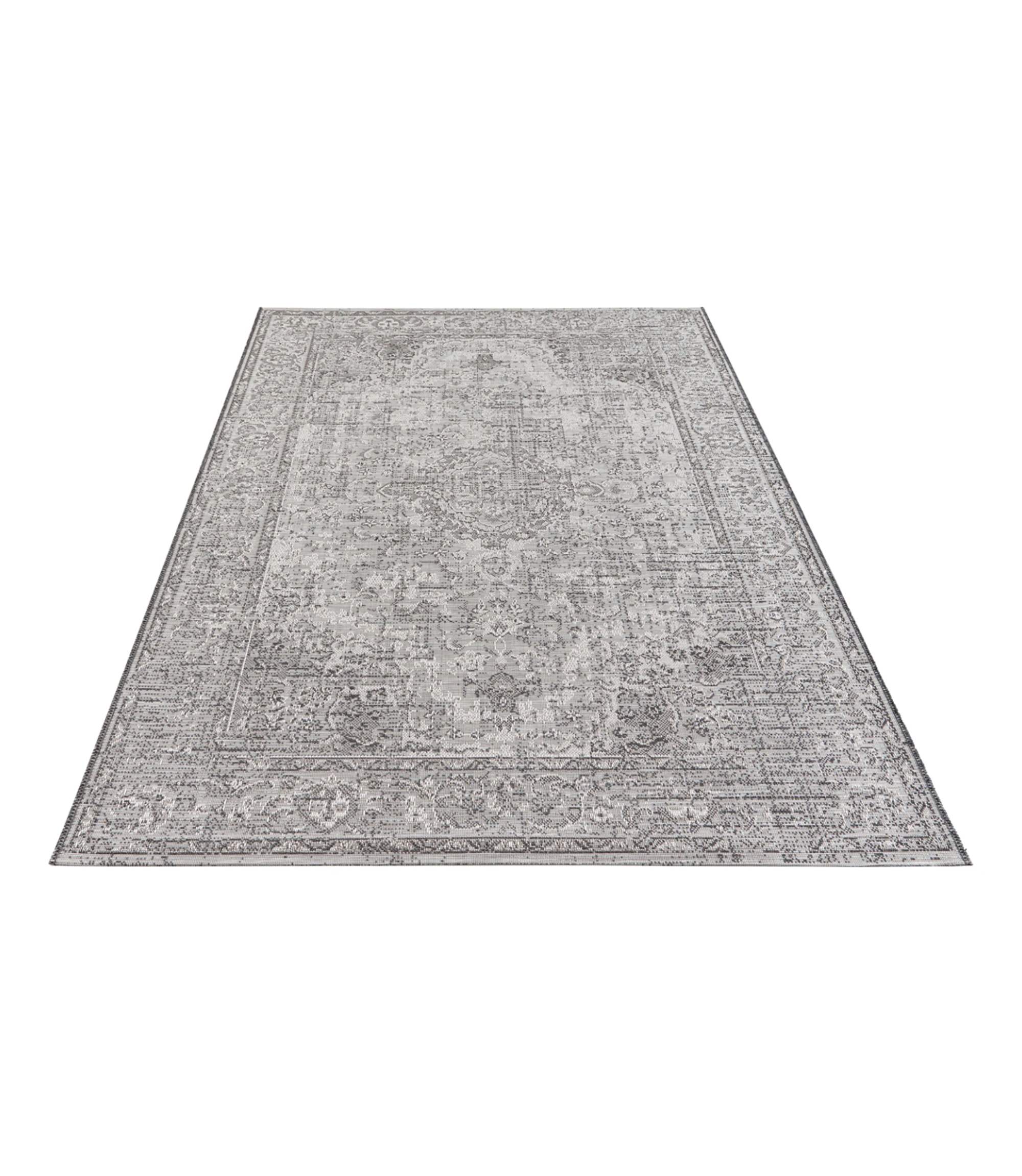 Teppich In-/Outdoor Grau 115 x 170 cm