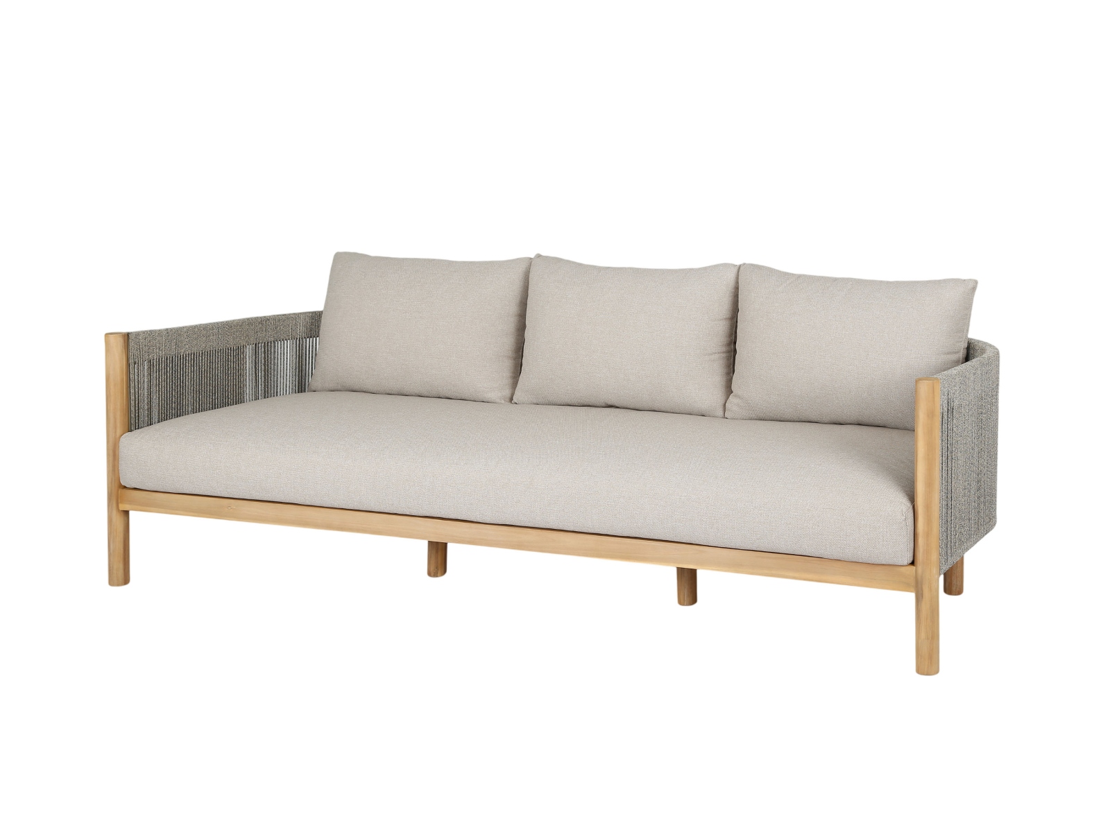 Majorelle Outdoor Sofa 3-Sitzer Polyester Sand 200x78x67 cm