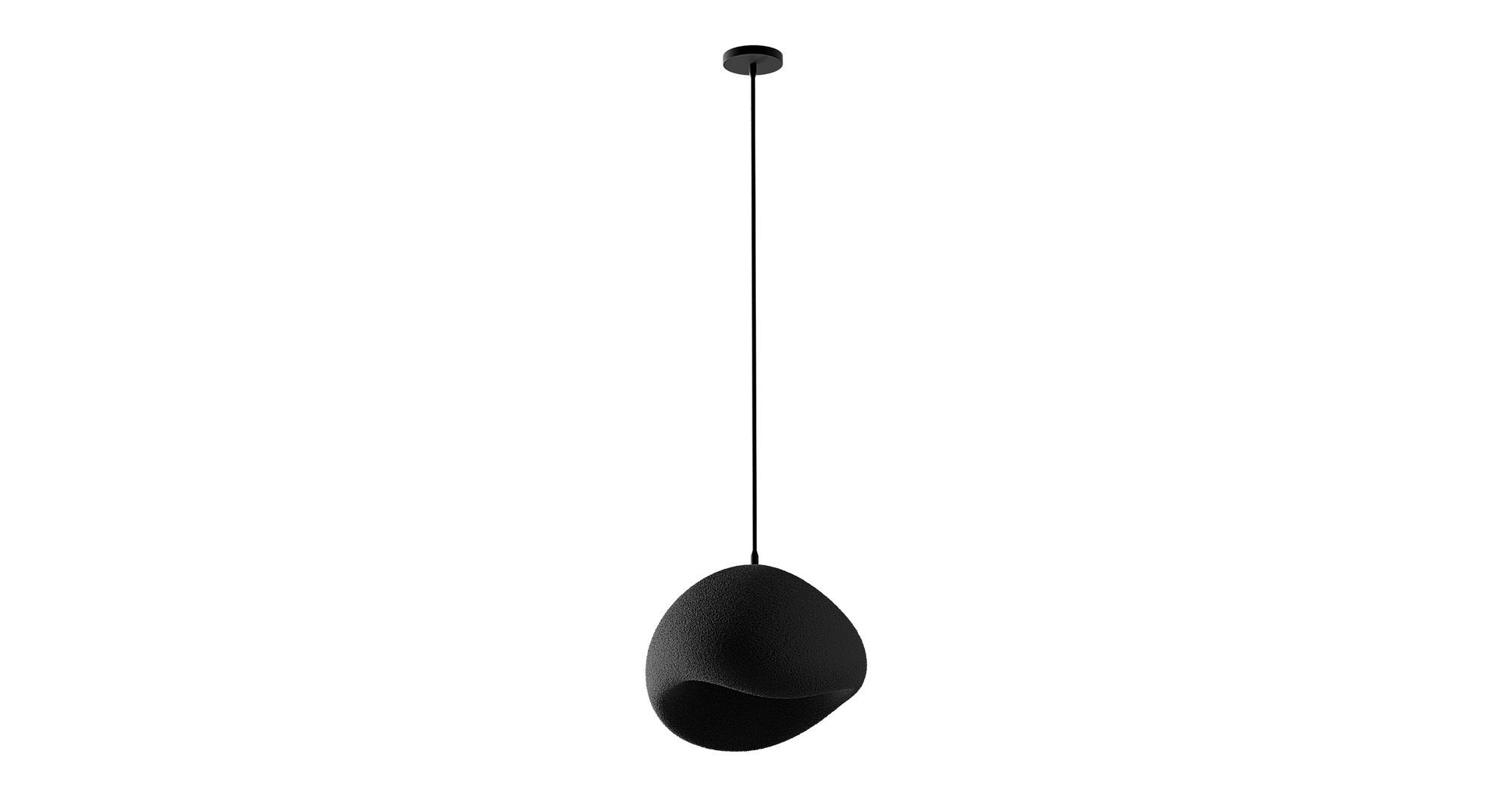 1-Flammig Wabi Sabi Quiet Current Pendelleuchte Schwarz