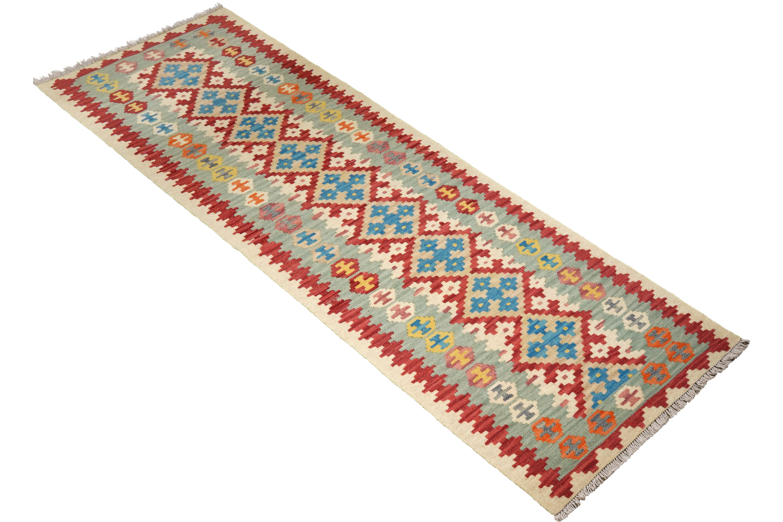 Kilim Gashgai Teppich Wolle Mehrfarbig