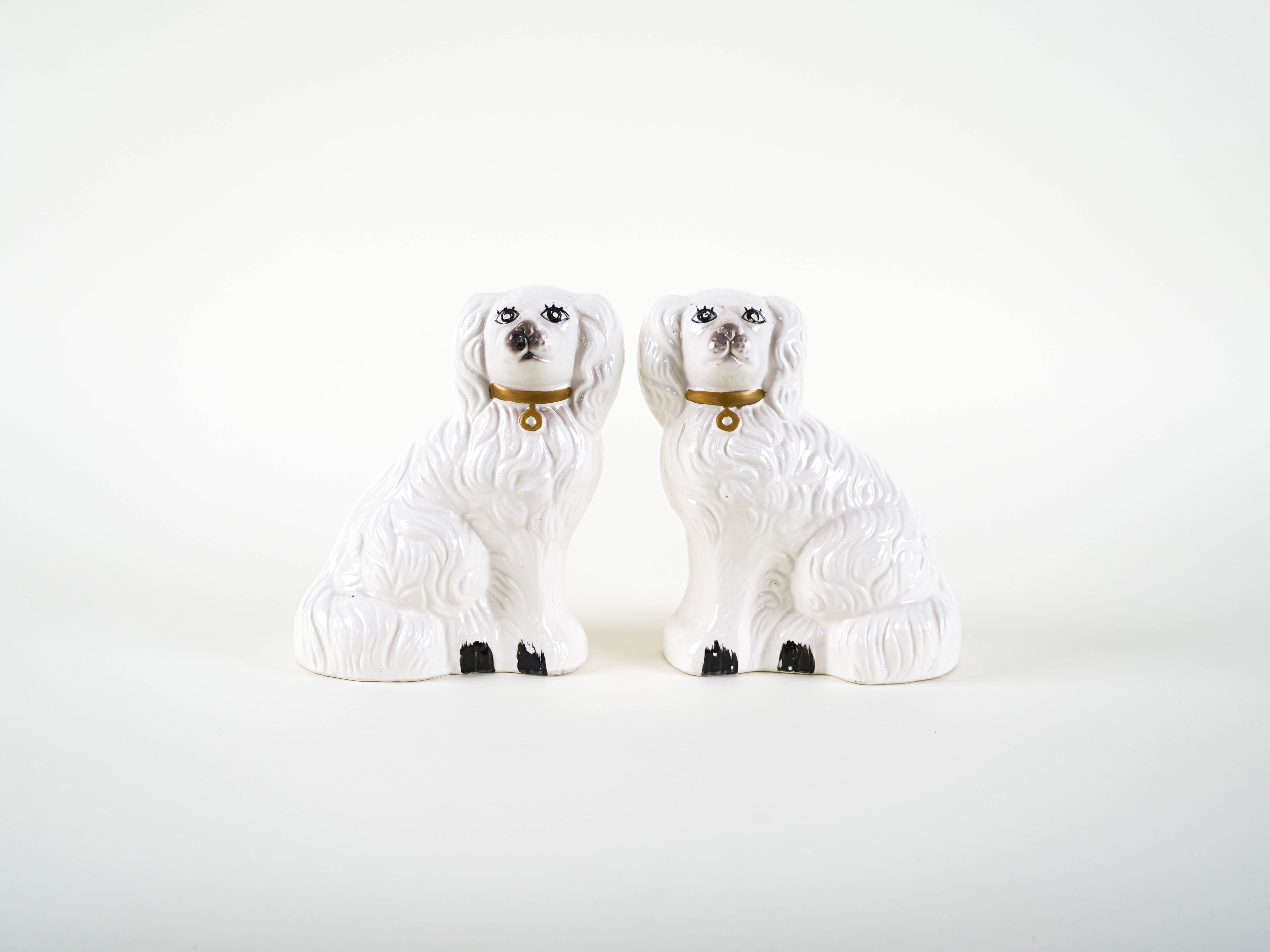 Dog Figures English Style Ceramic 1970s