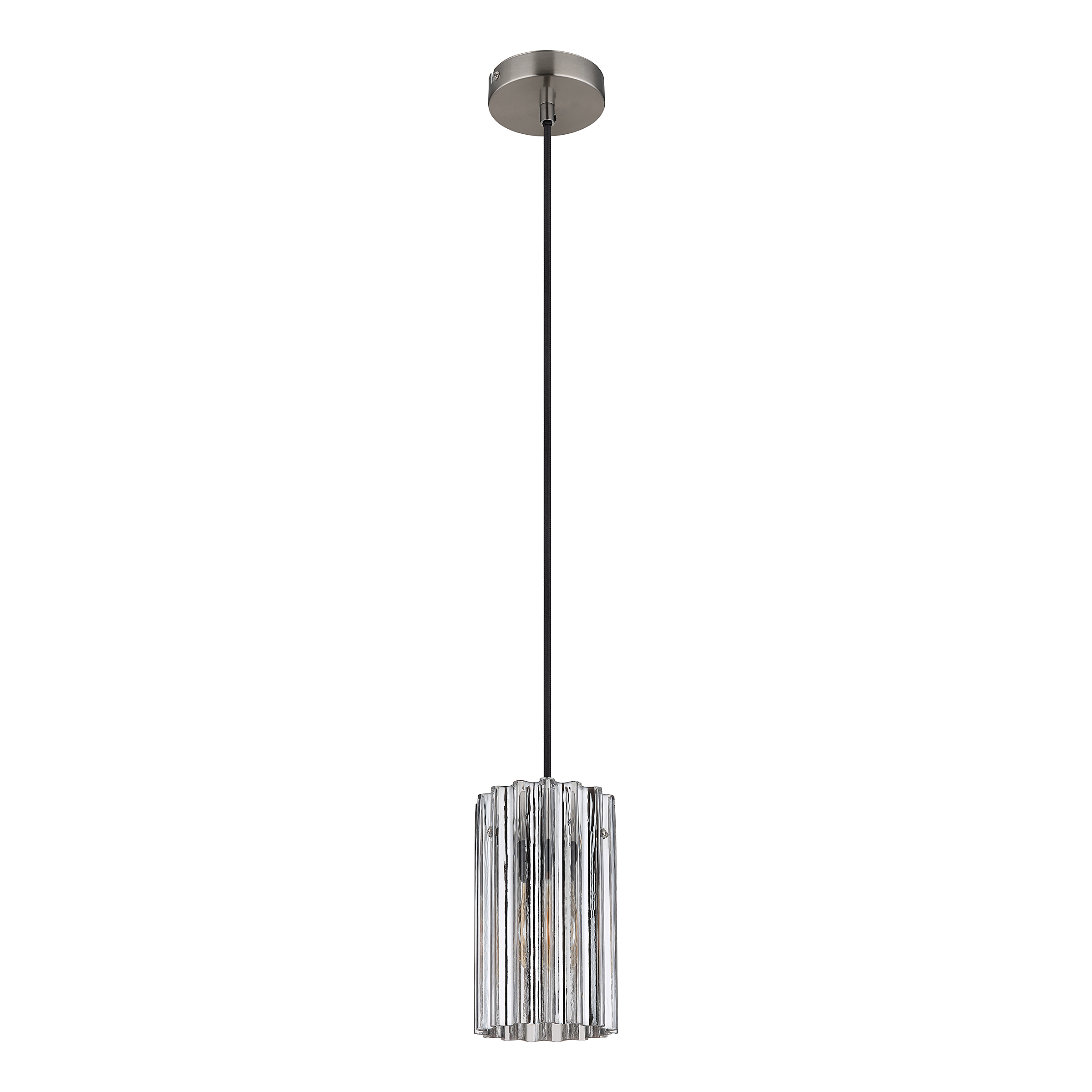 1-Flammig Cayden Typ C Pendelleuchte Klarglas Eisen