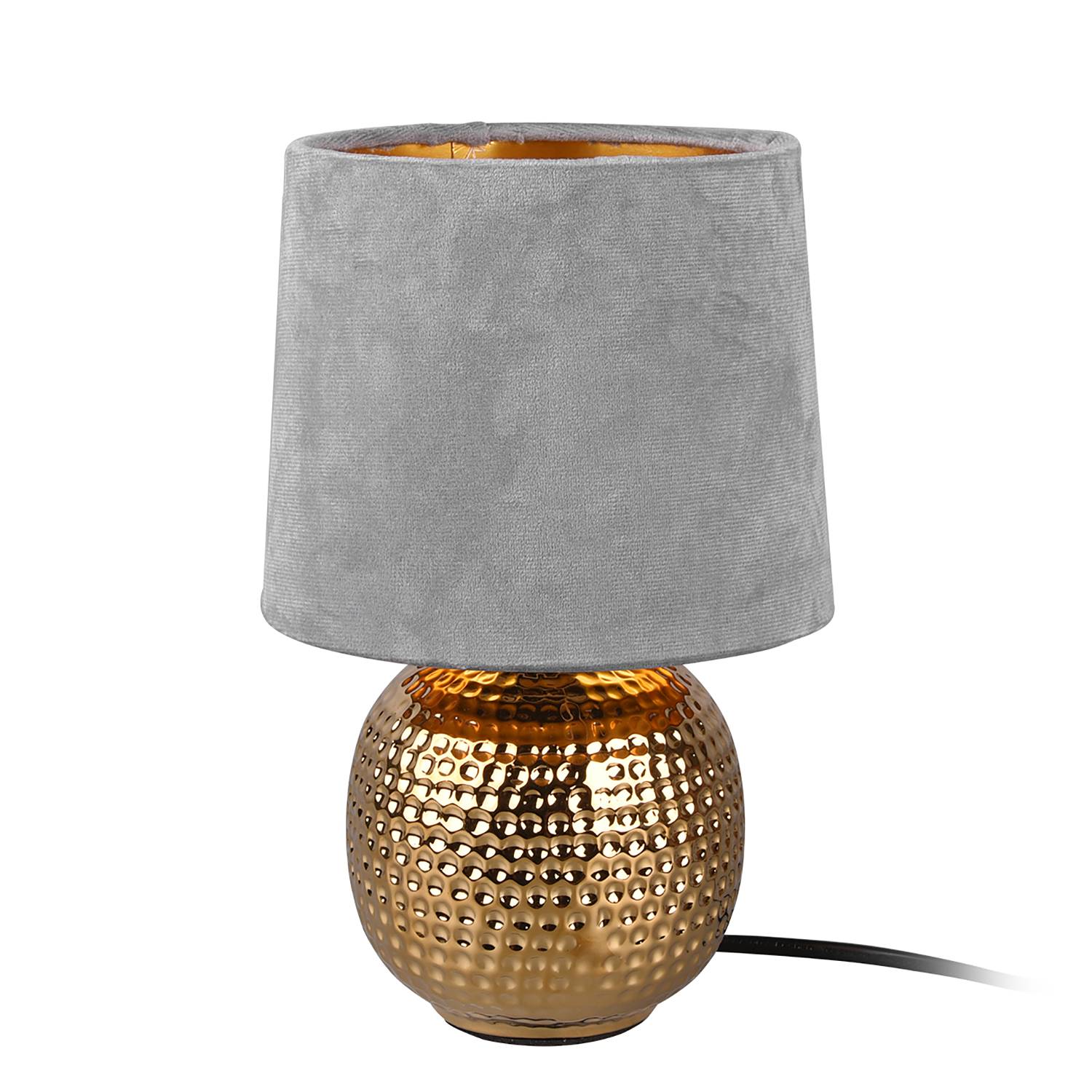 Table lamp velvet ceramic 1-light