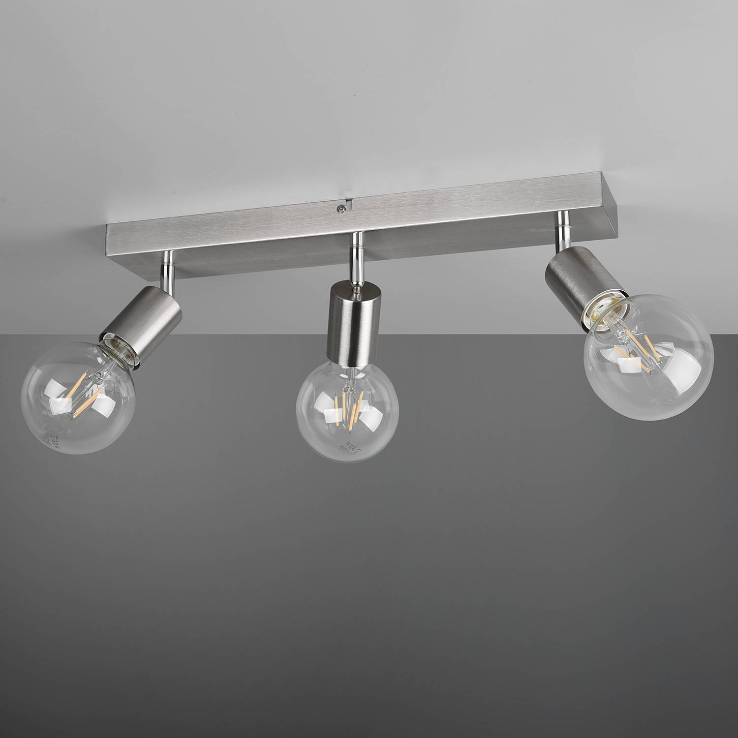 Vannes Deckenleuchte Eisen Silber 3-flammig