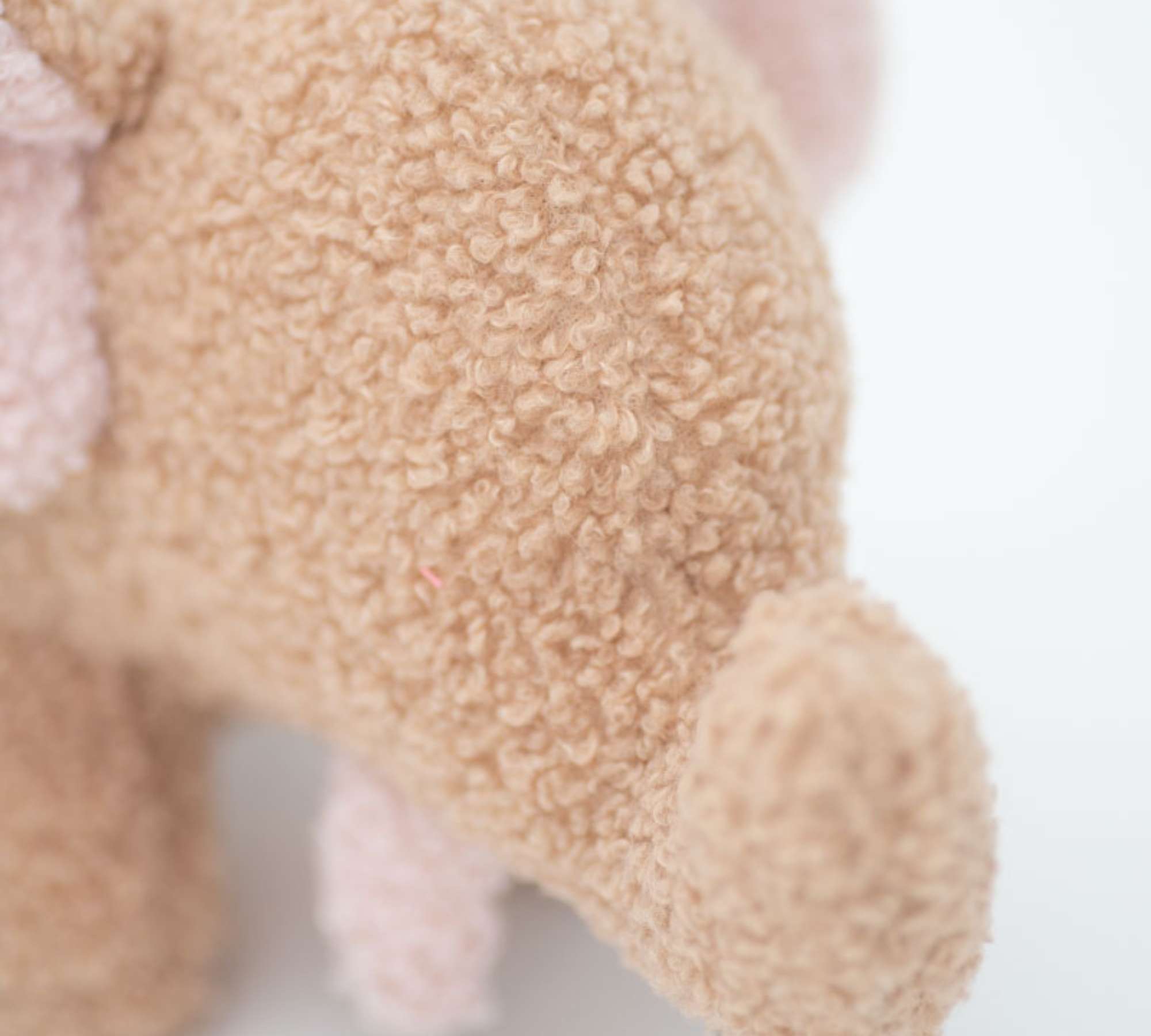 Baby Elefant Plüschtier Baumwolle Braun