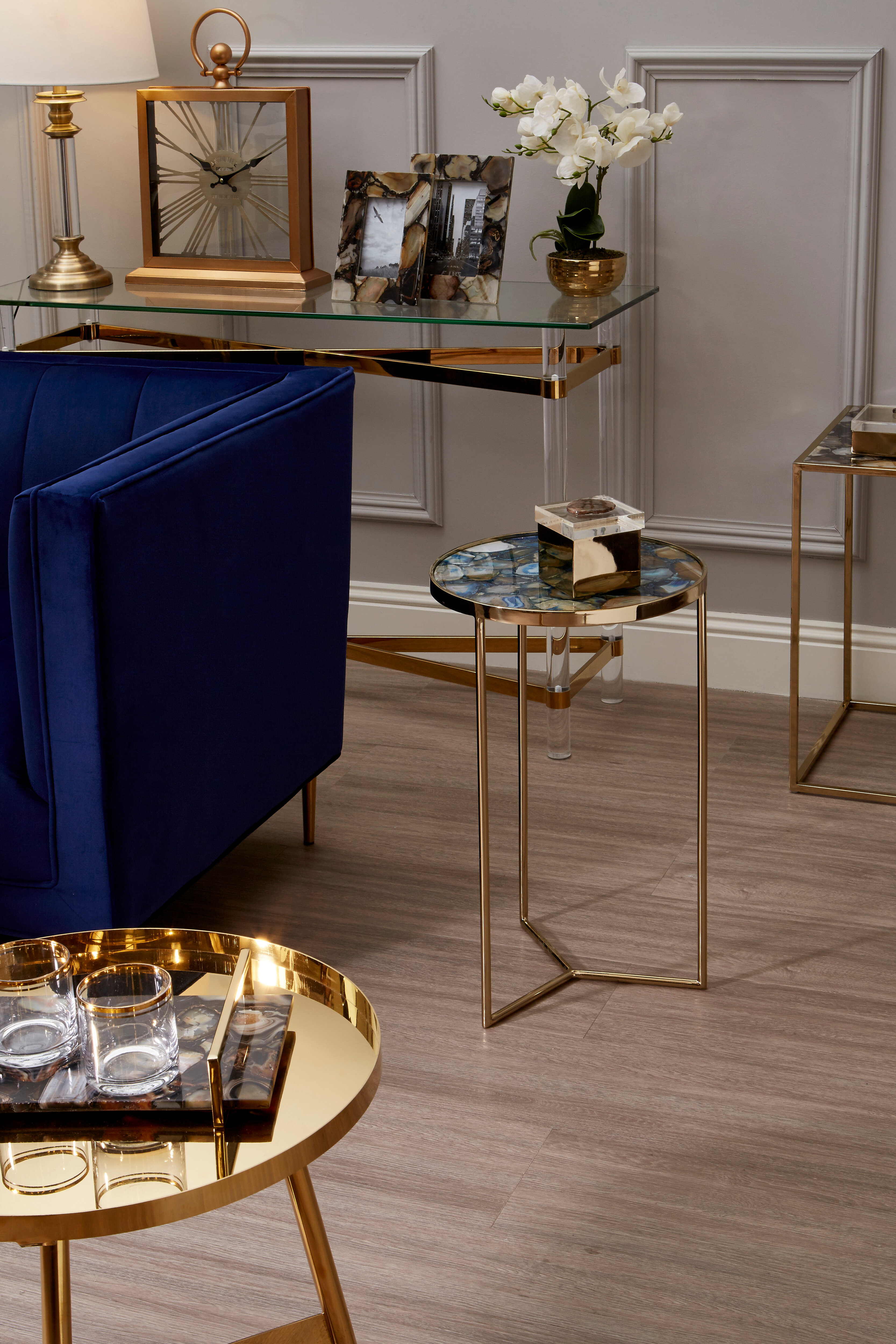 Vita Blue Agate Tisch
