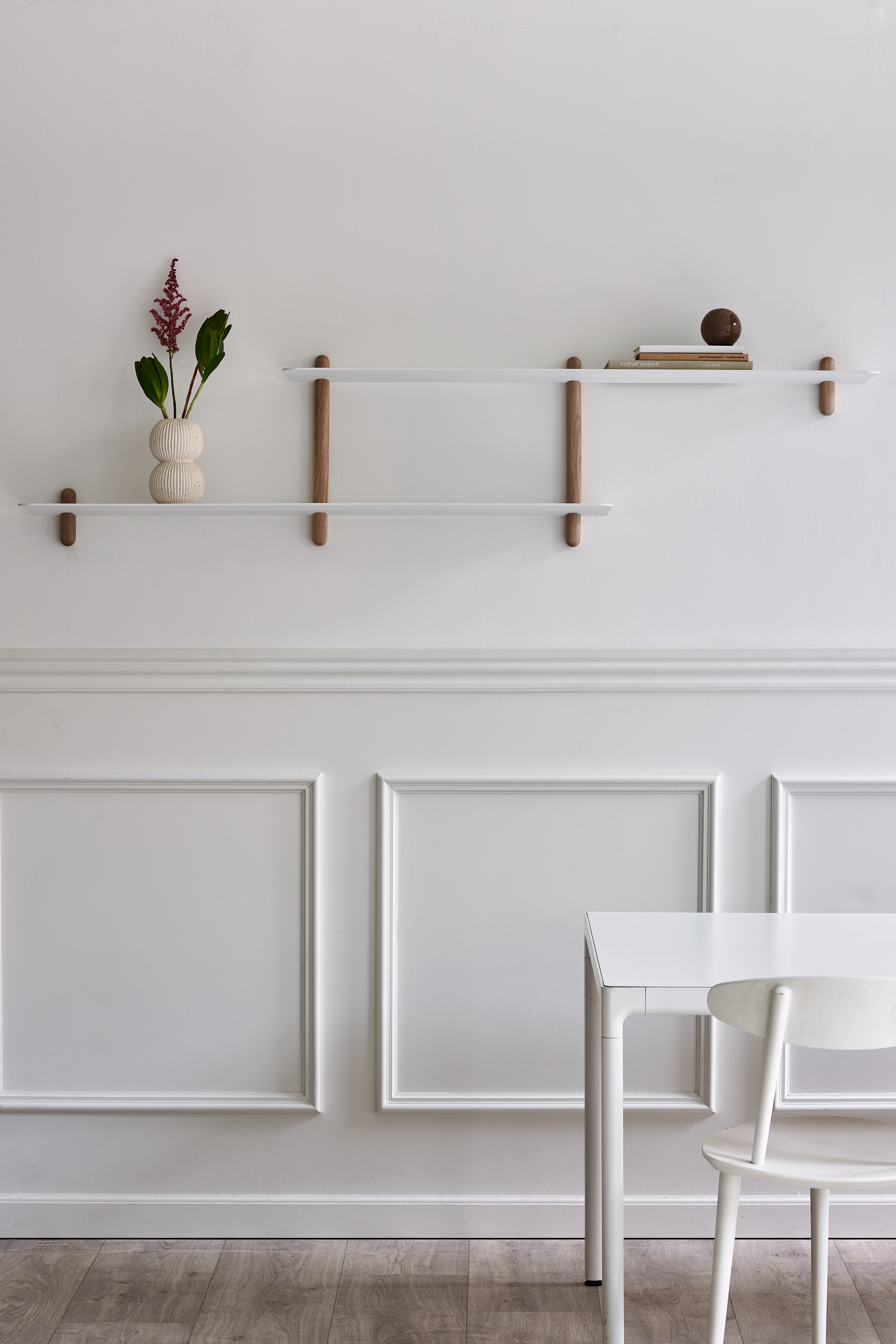 Nivo Large Shelf Wood AluminiumBrown