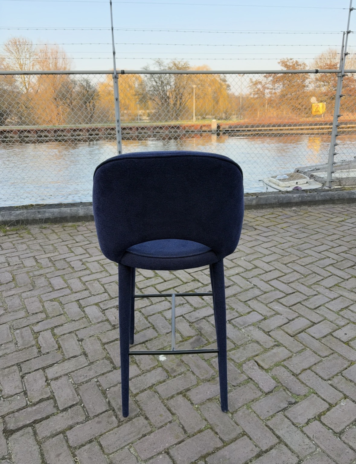 Barstool Polspotten Dark Blue