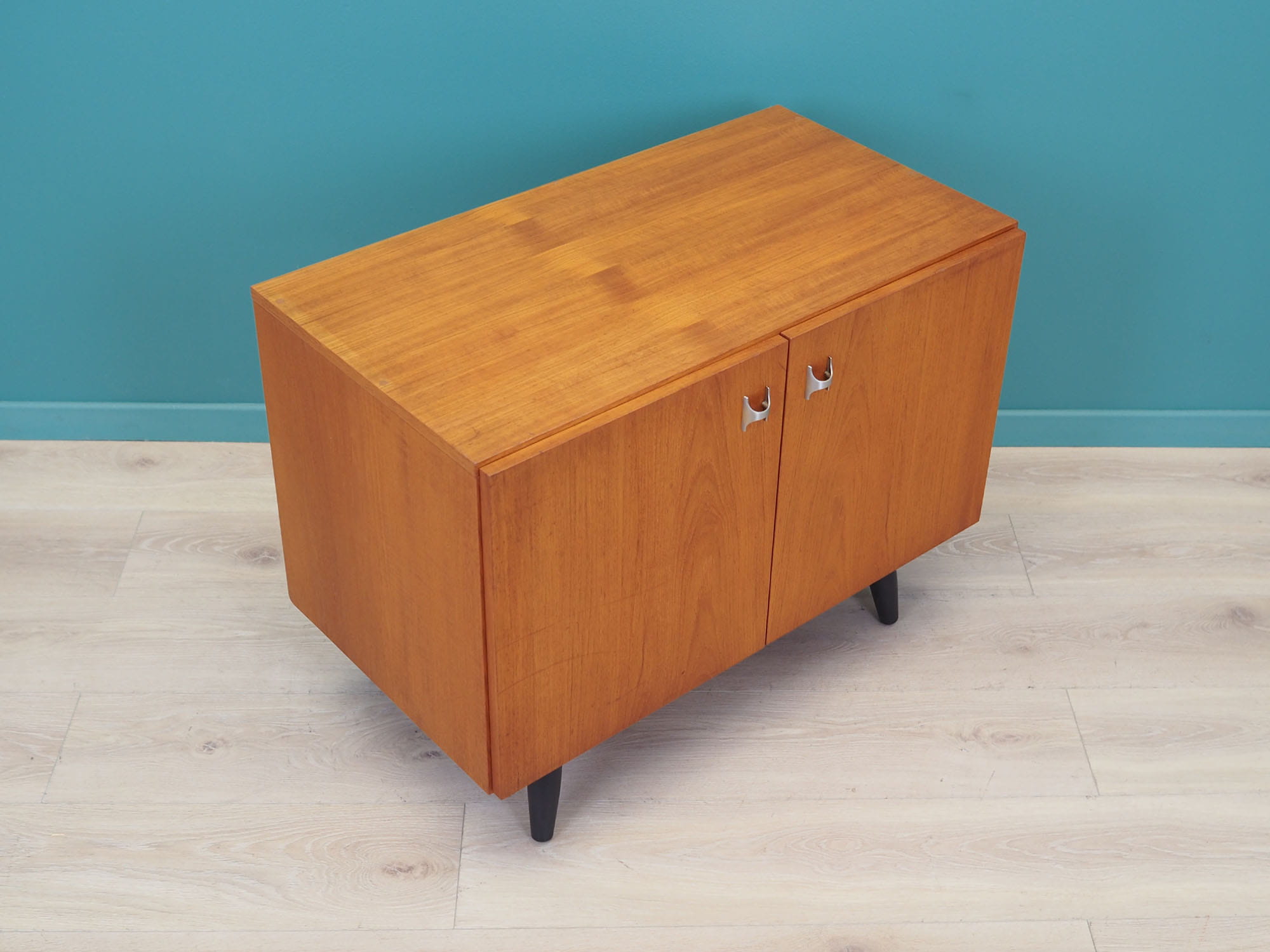 Vintage Schrank Teakholz Braun 1970er Jahre