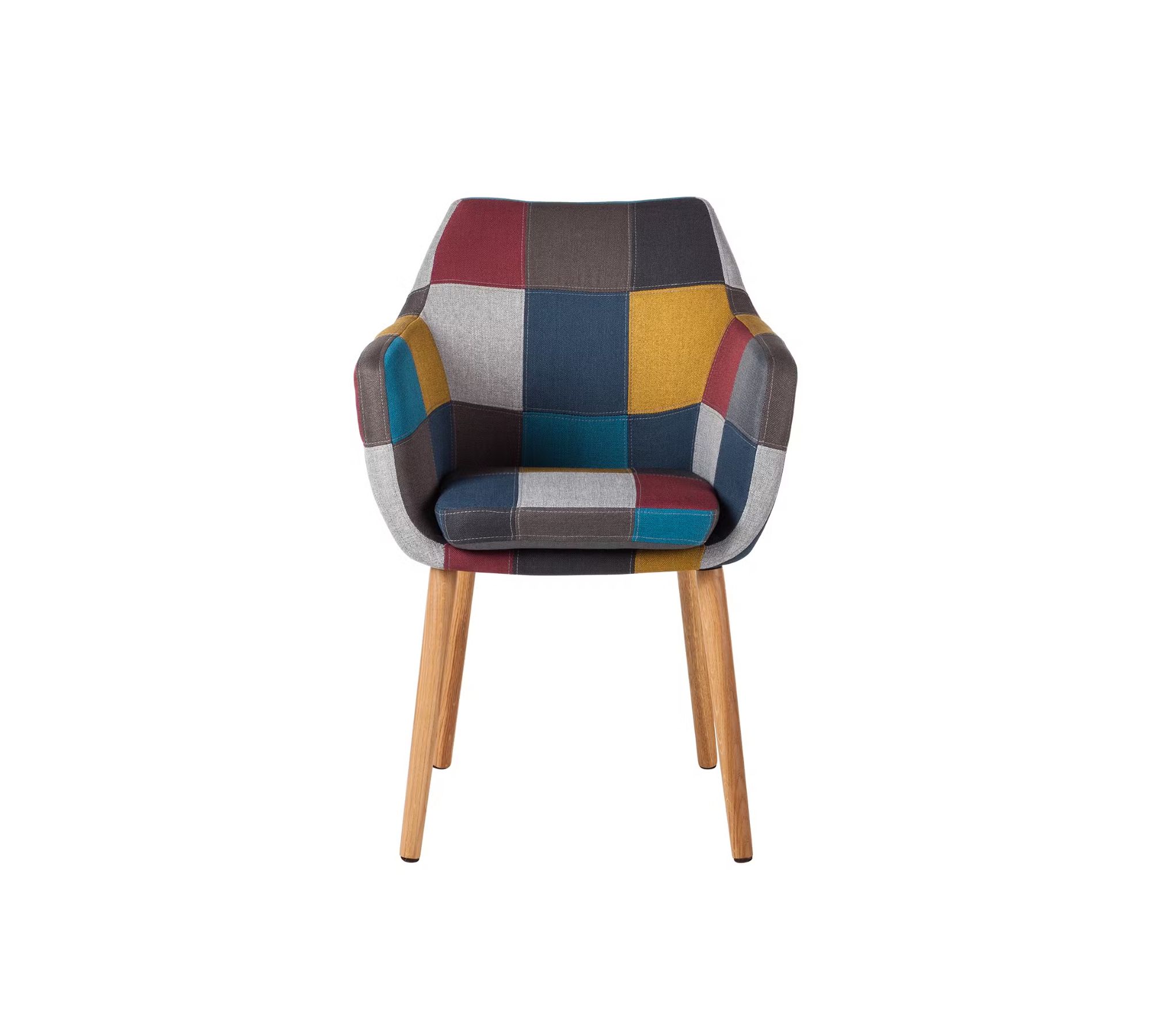 Armchair Webbing Patchwork Multicolor
