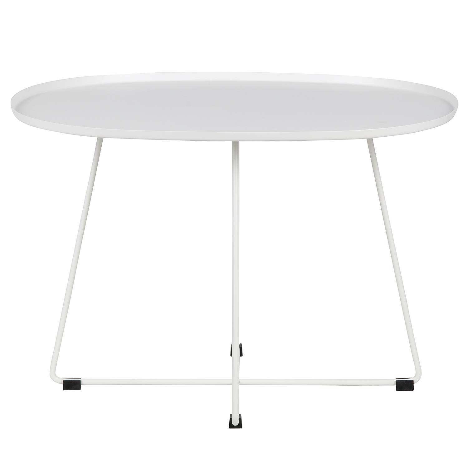 Coffee table reed iron white