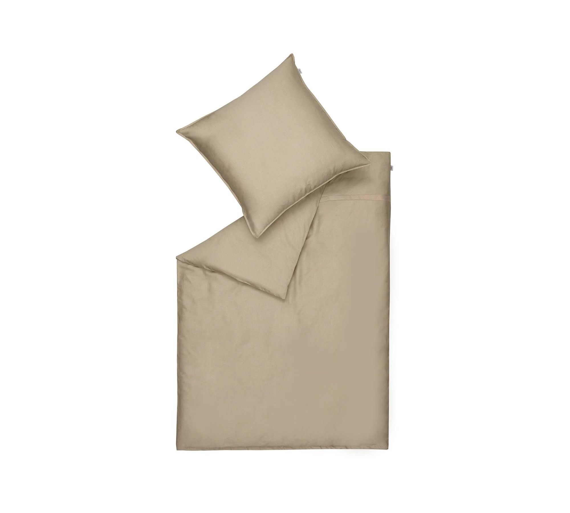 Bettwäsche Webstoff Beige 200 x 220 cm