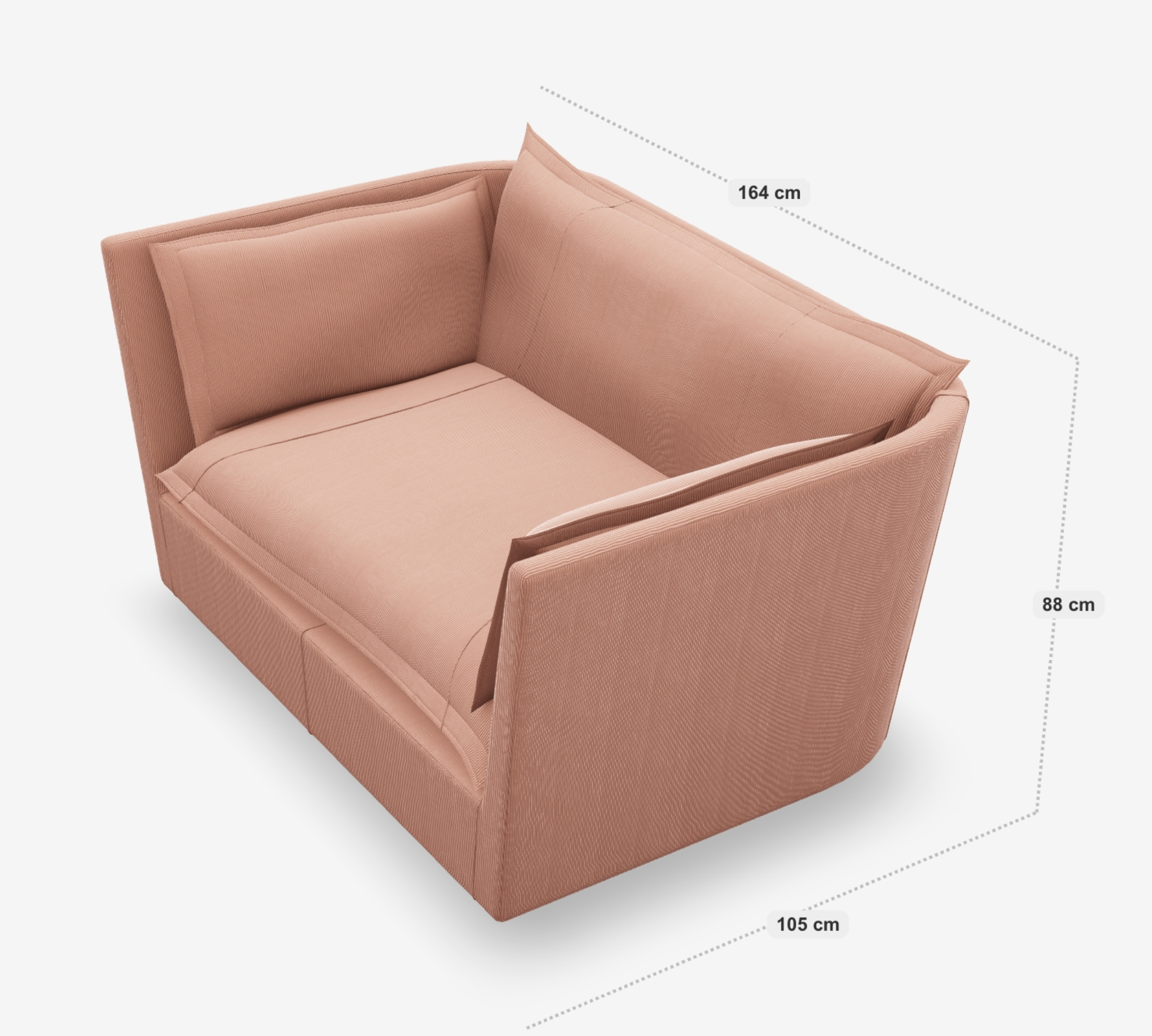 Svanen Loveseat Floki Lachsrosa 06
