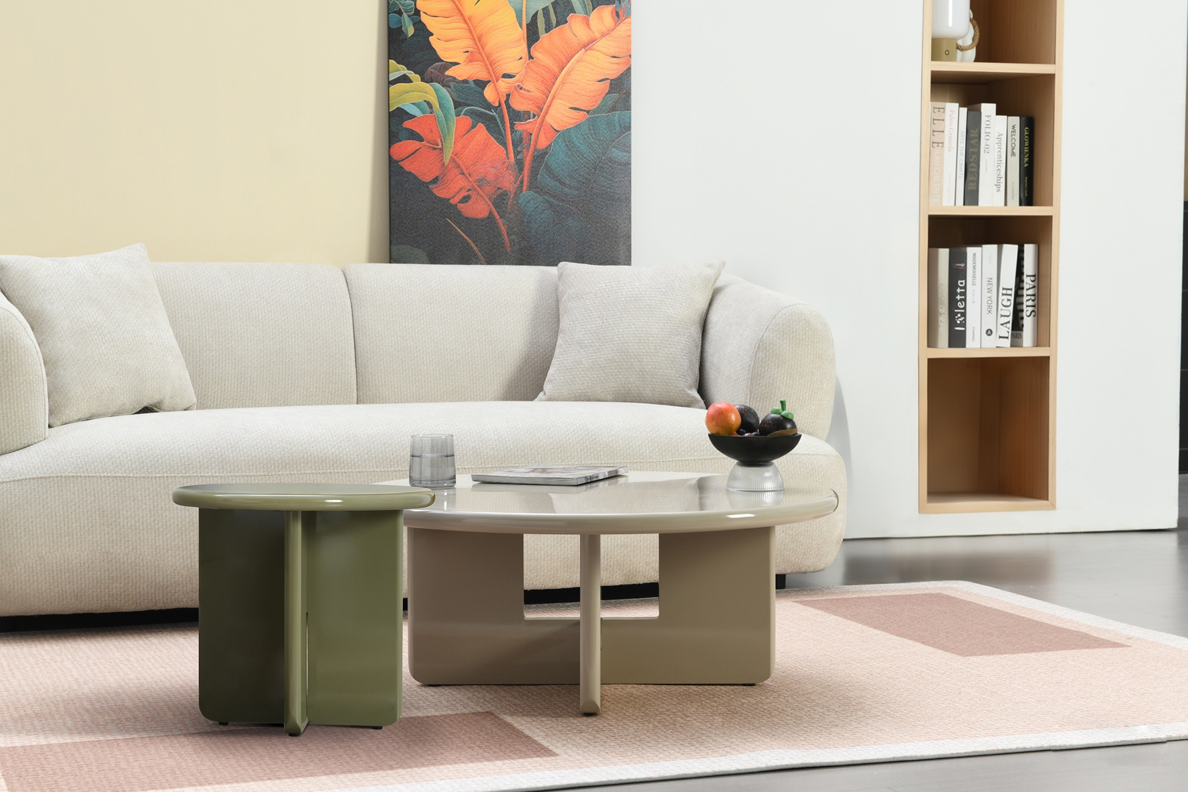 Beistelltisch Banturan Hochglanz Grün