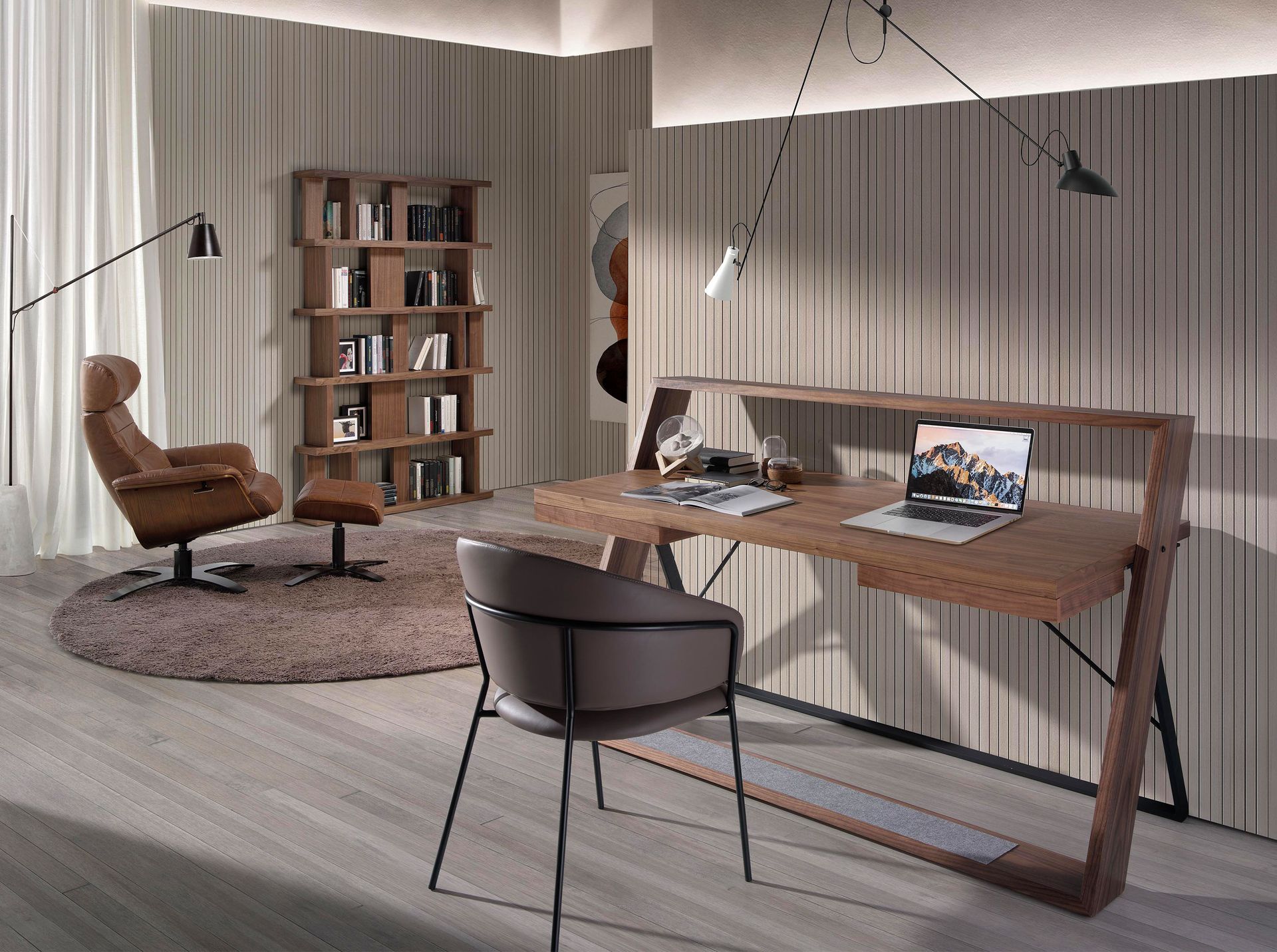 Ottoman 5084 Leder Braun