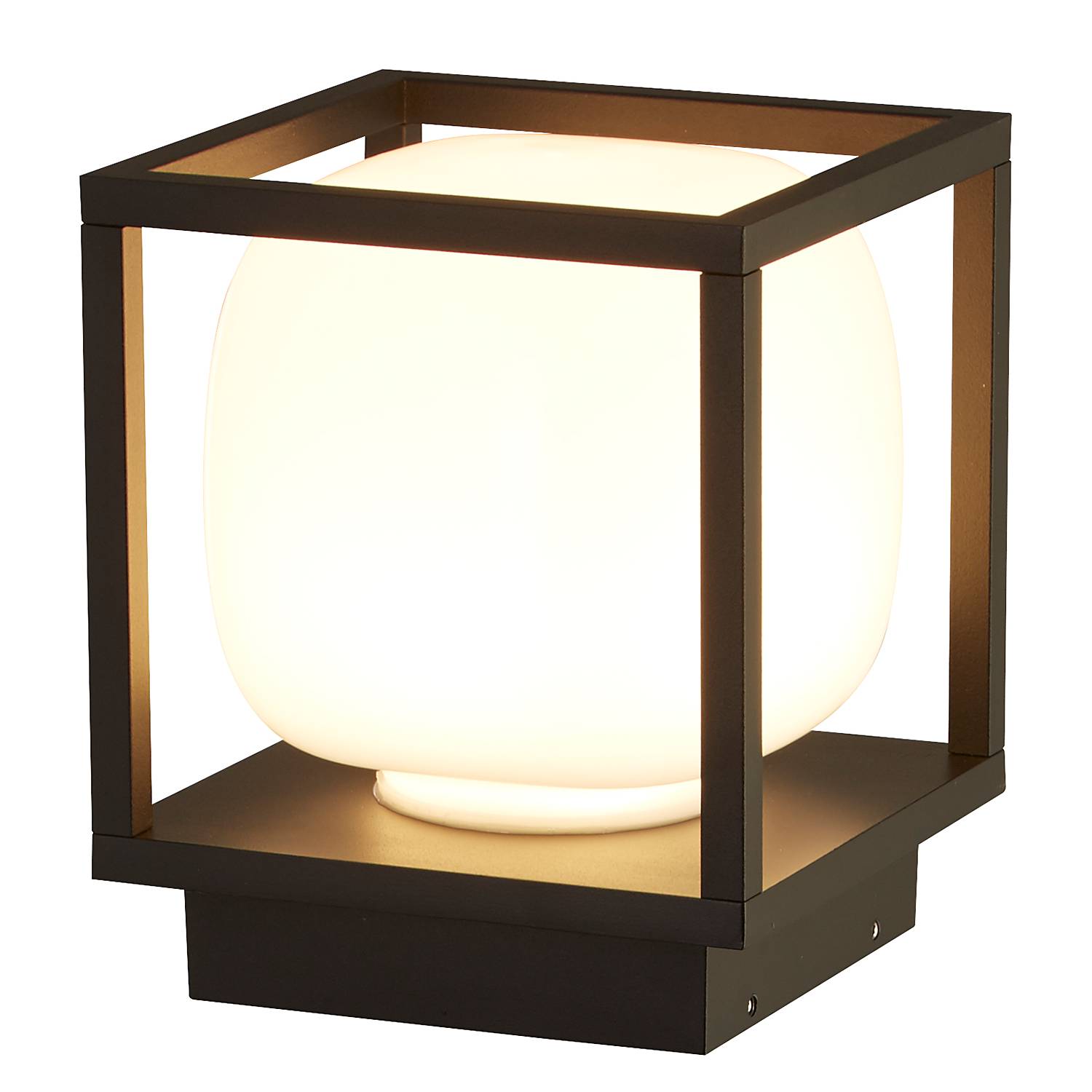 Athens LED Wall Light Aluminum Black 1-flame