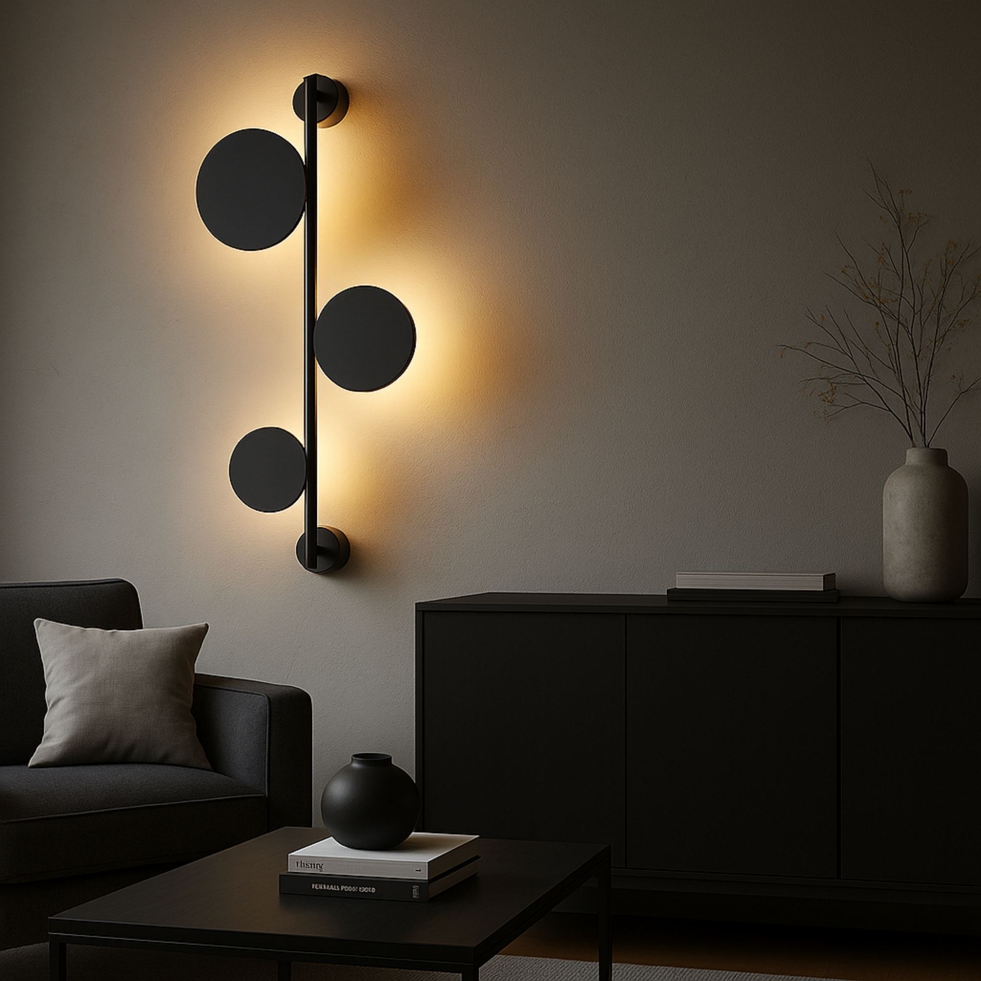 Ledos Wall Lamp Metal Black
