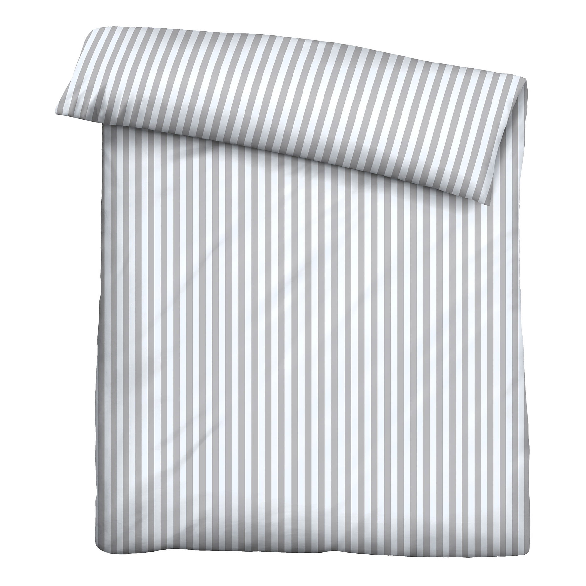 Jersey Bettwäsche Längsstreifen Baumwolle 155 x 220 + Kissen