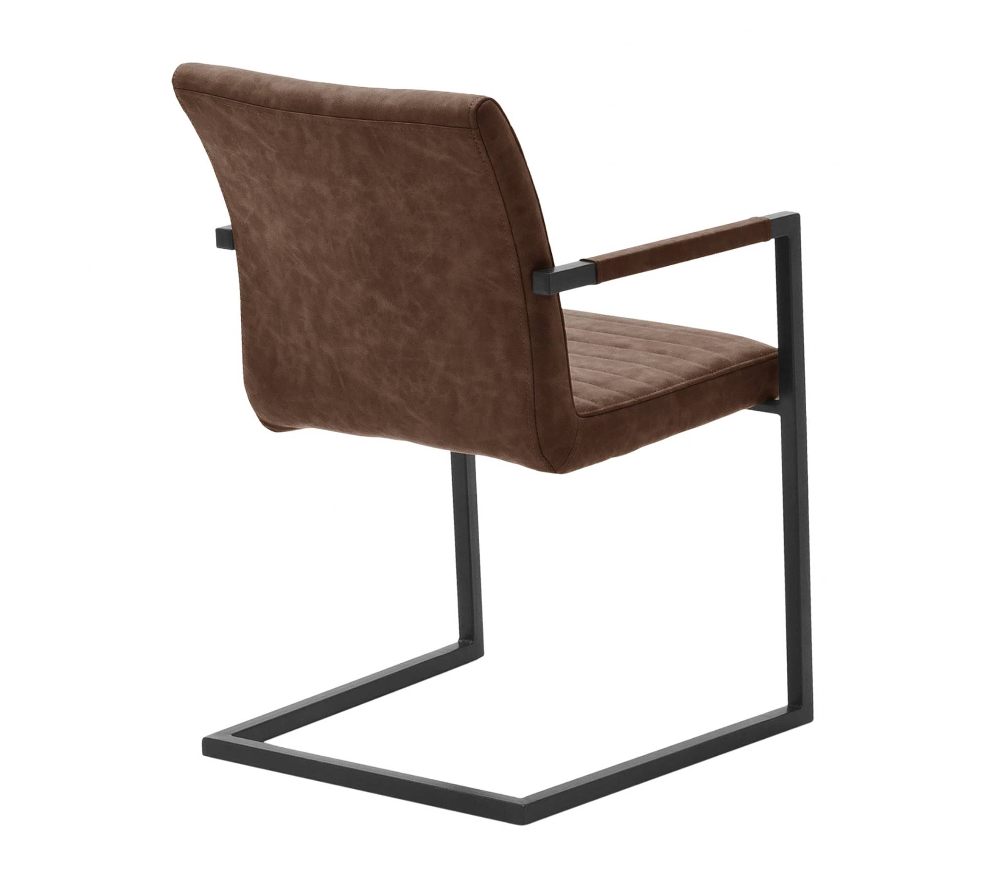 Armchair Faux Leather Brown