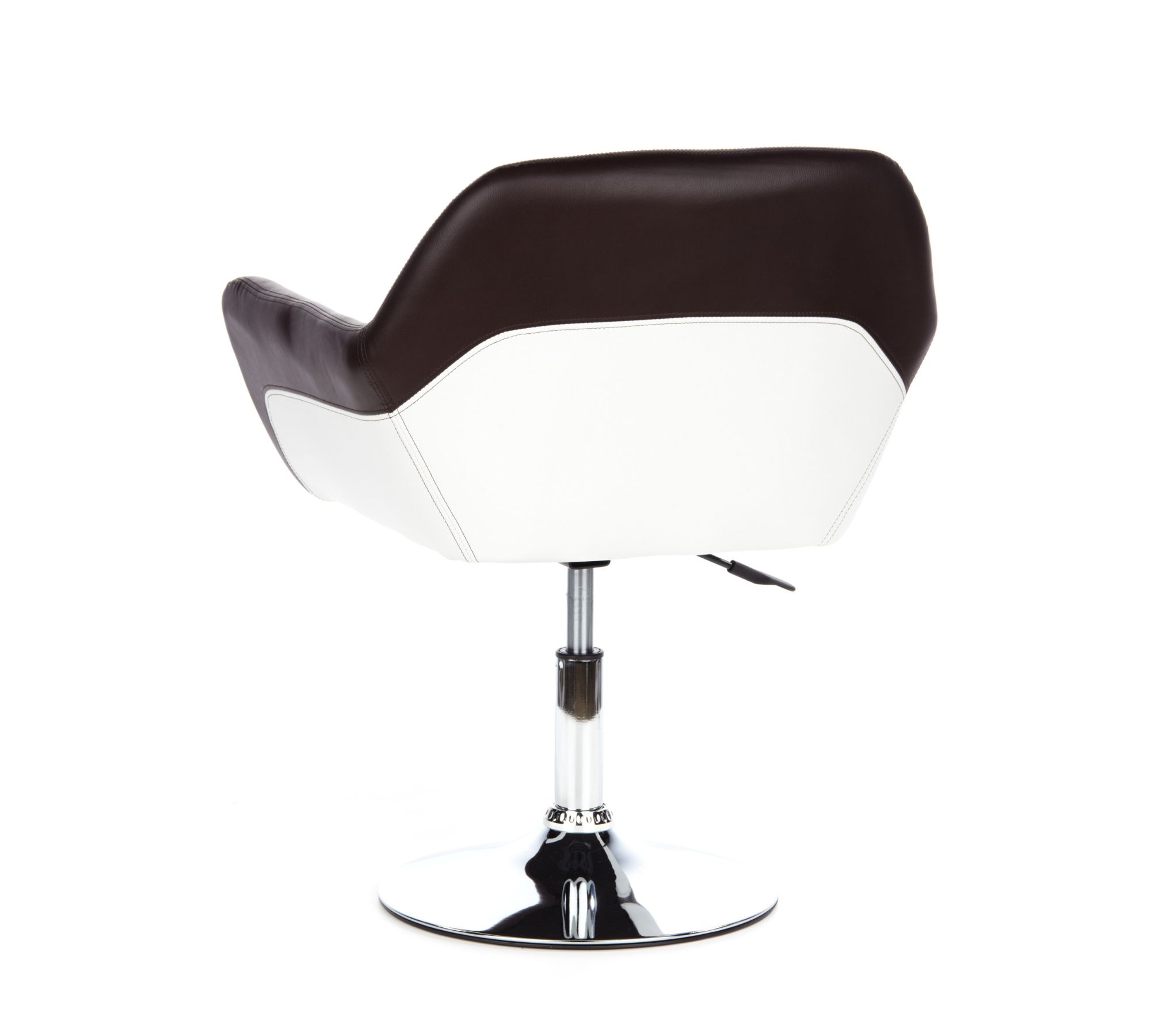 Esszimmerstuhl HWC-F19, Küchenstuhl Stuhl Drehstuhl Loungesessel Drehbar Hoehenverstellbar Kunstleder Taupe P88995 X2