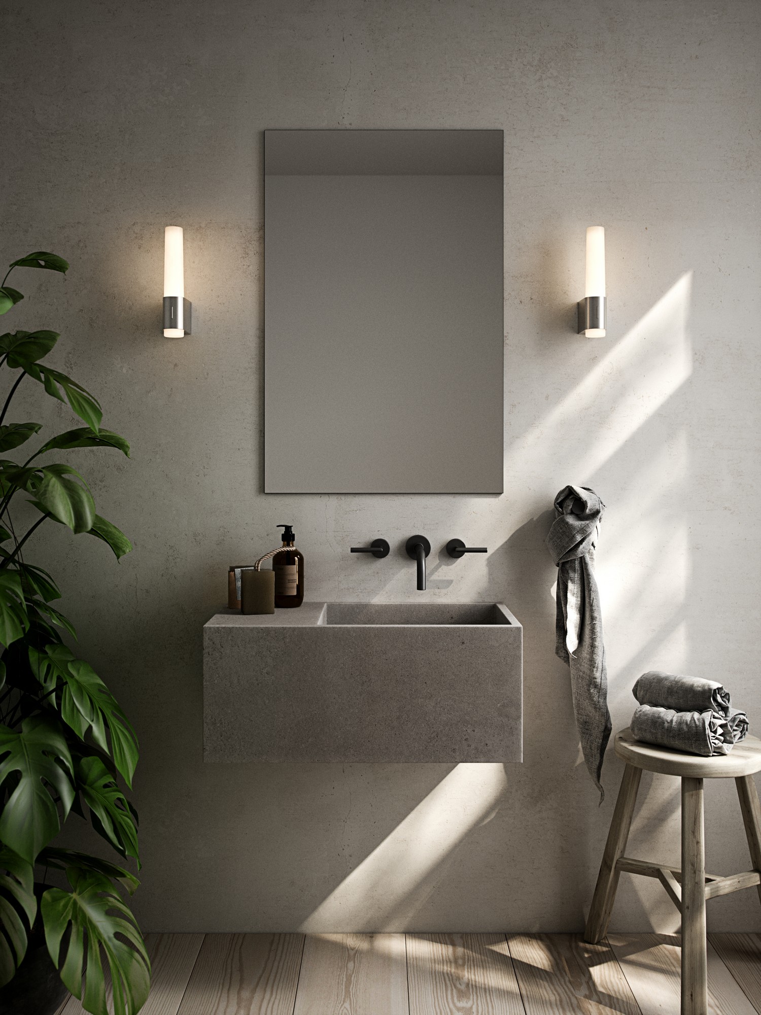 Helva Night Wall Lamp Chrome