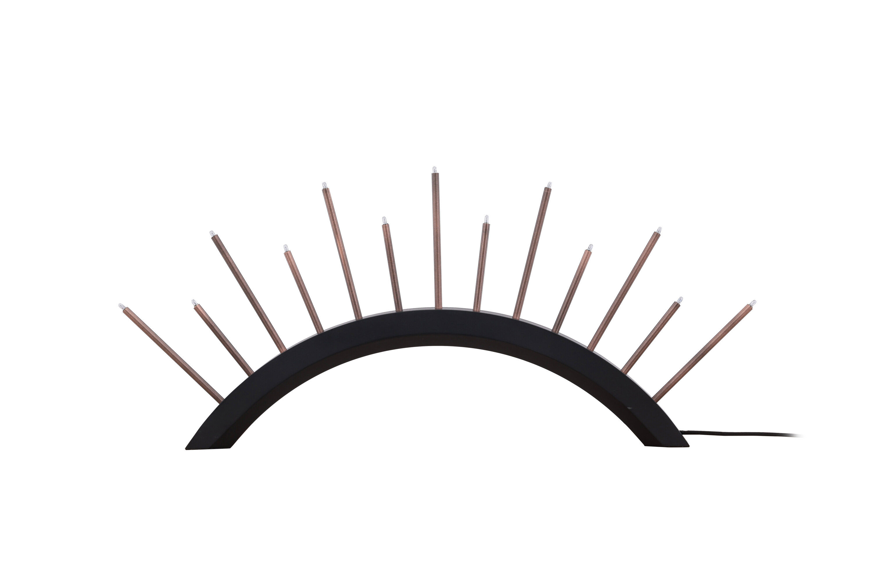 Björnrike Kerzenhalter Metall Schwarz Kupferoptik