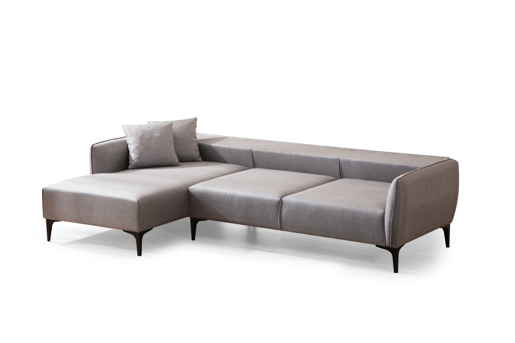 Belissimo Ecksofa Links Grau