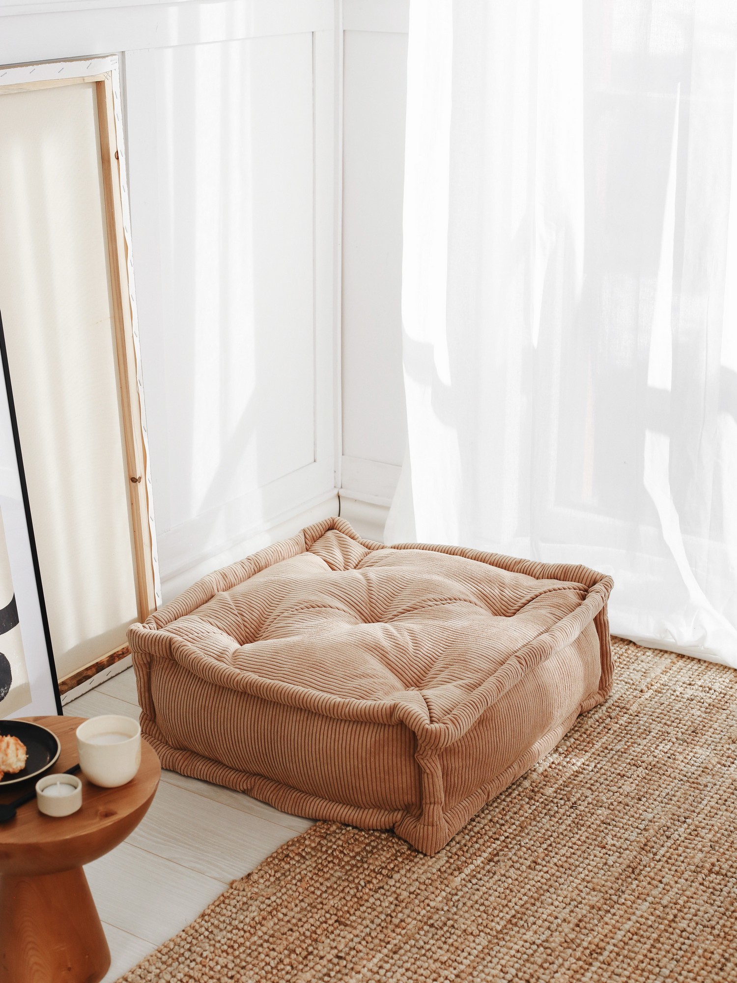 Biskuvi Cushion Velvet Brown