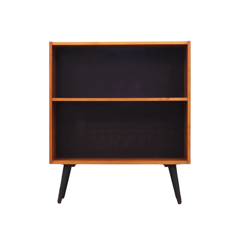 Vintage Bücherregal Teakholz Braun 1970er Jahre