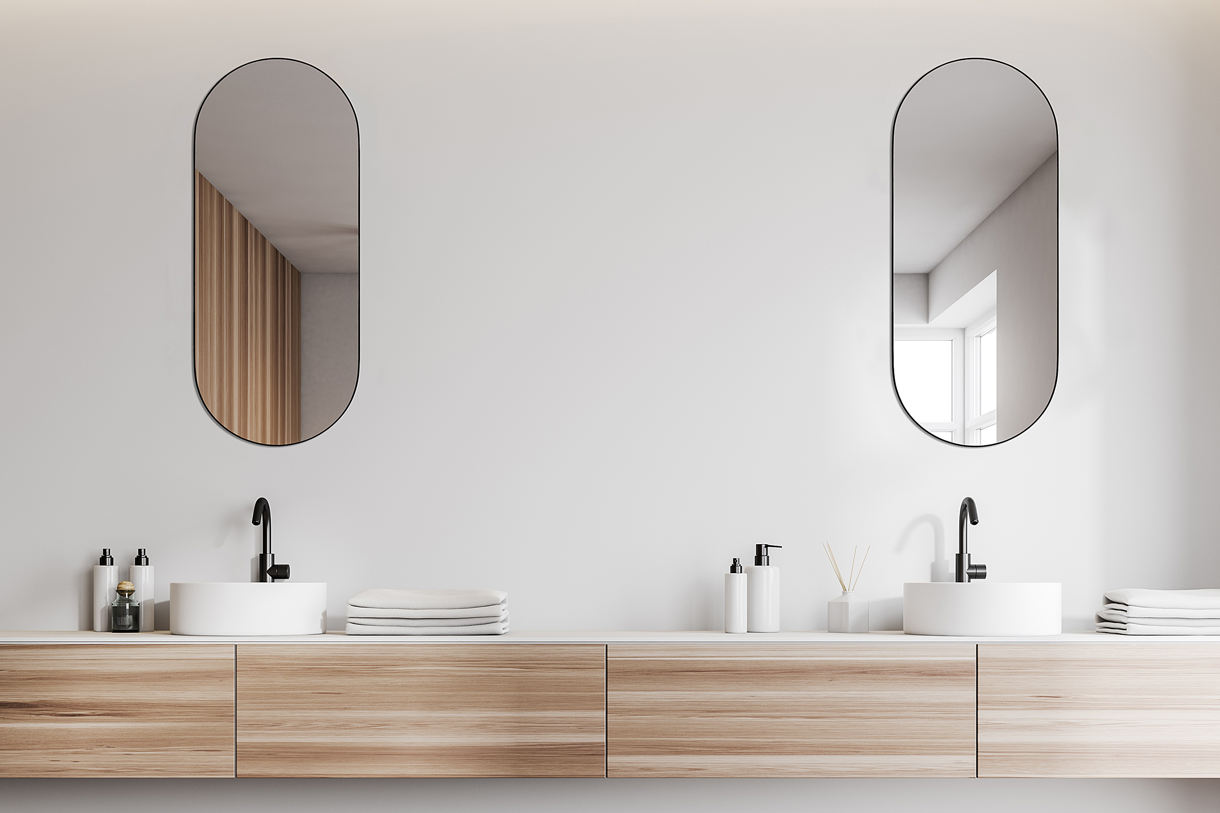 Lukima Spiegel Metall Schwarz