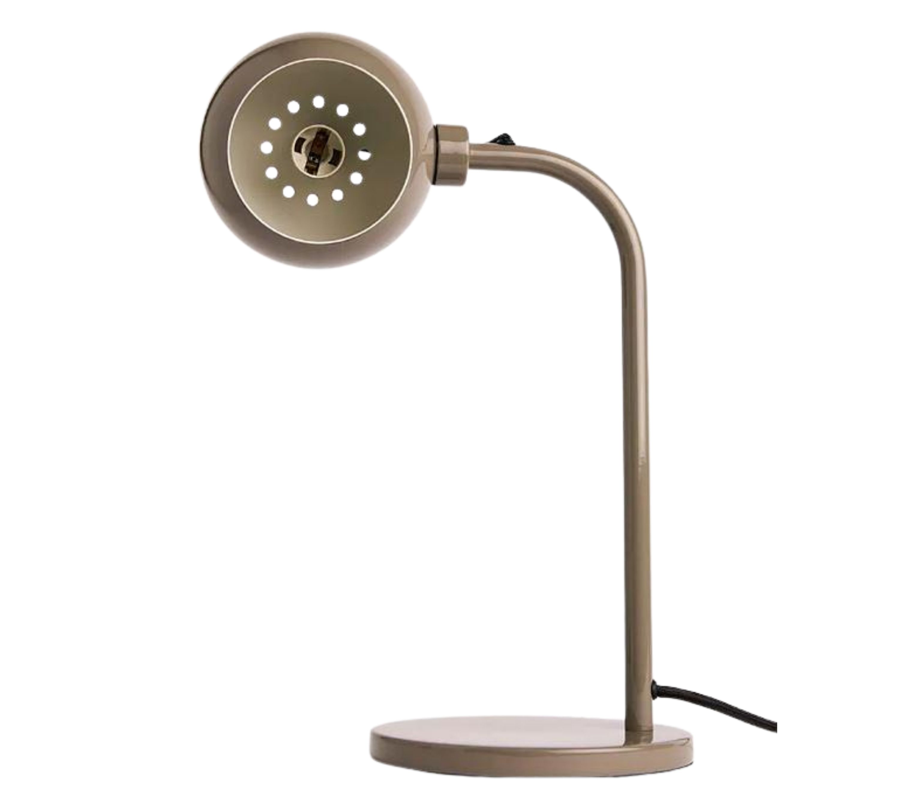 Ball Tischlampe Glossy Warm Grey