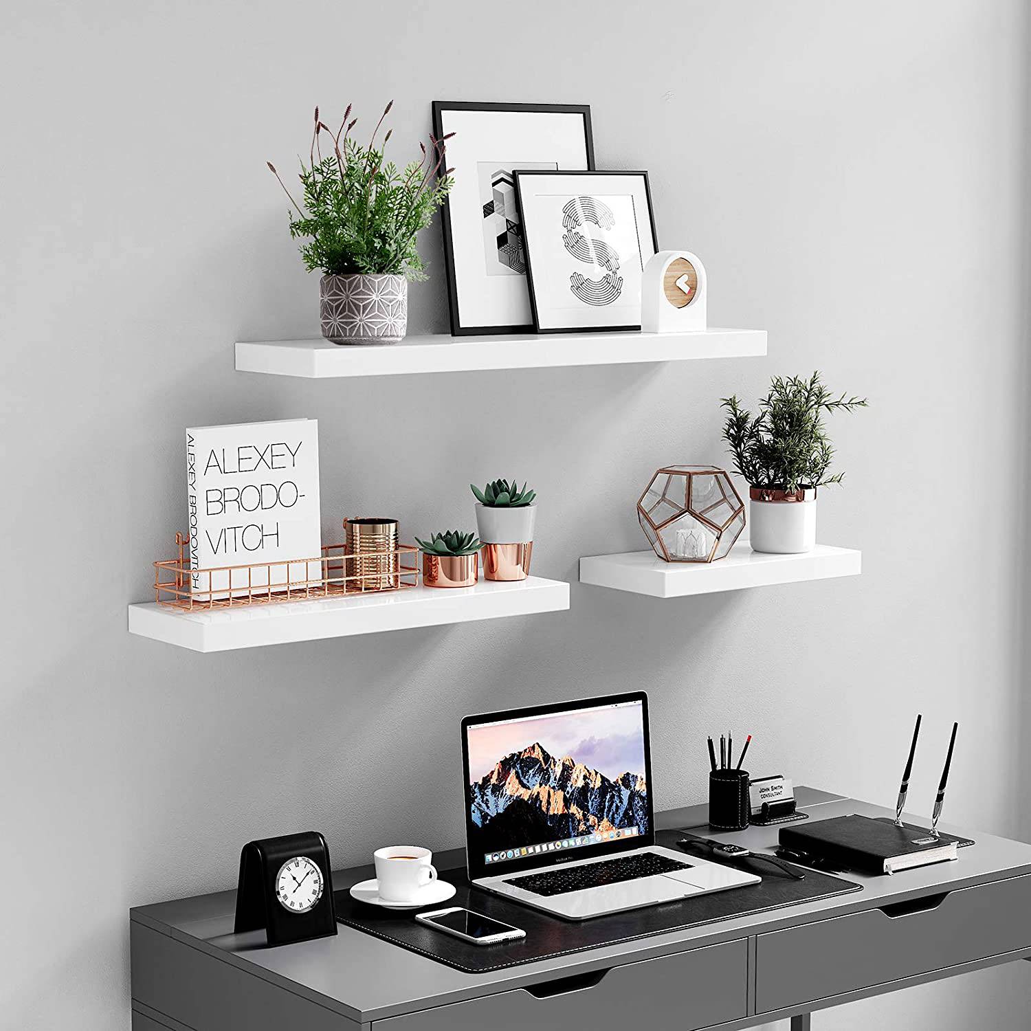 Wall shelf Cottondale White Width: 60 cm