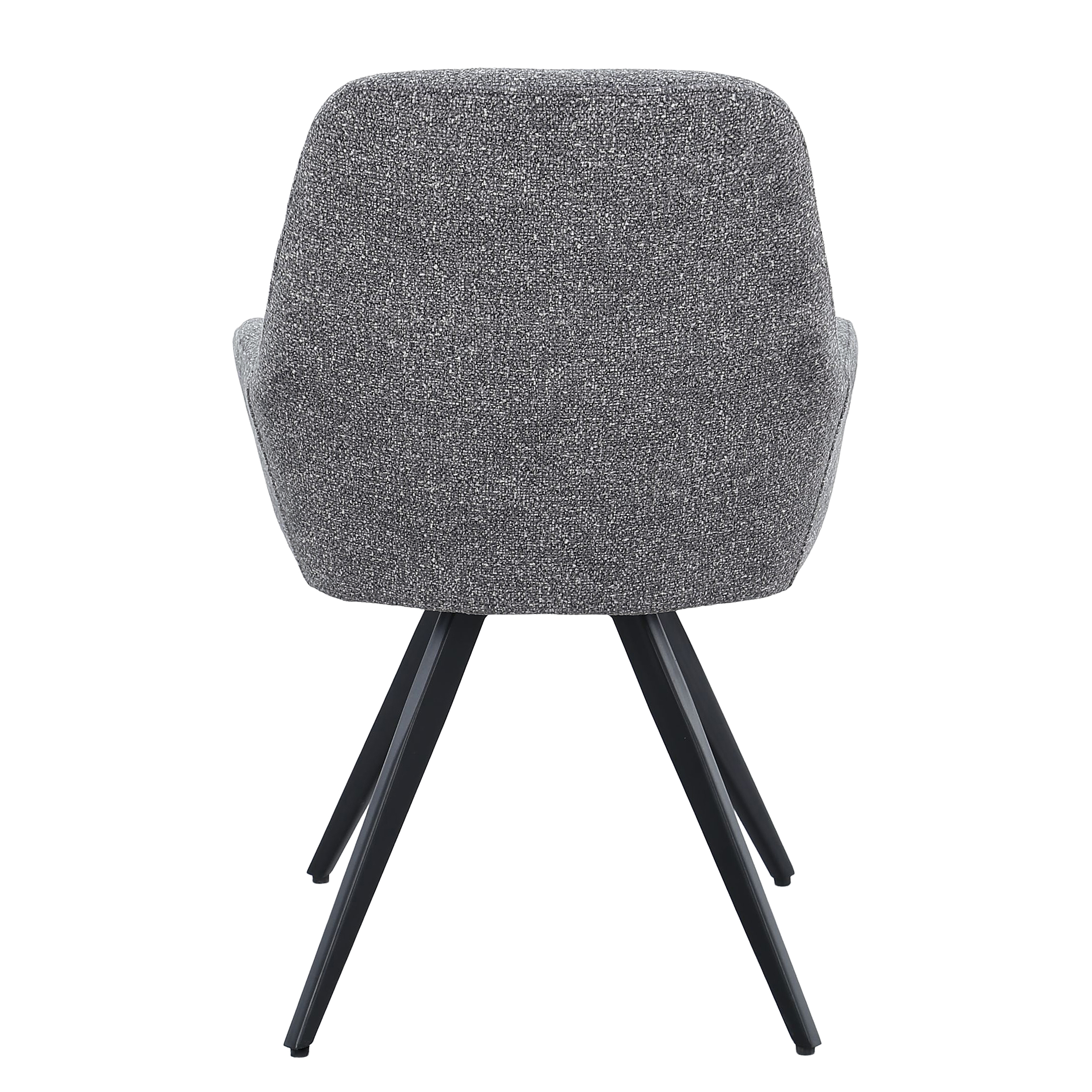 Armlehnenstuhl Cabac 2er-Set Grau