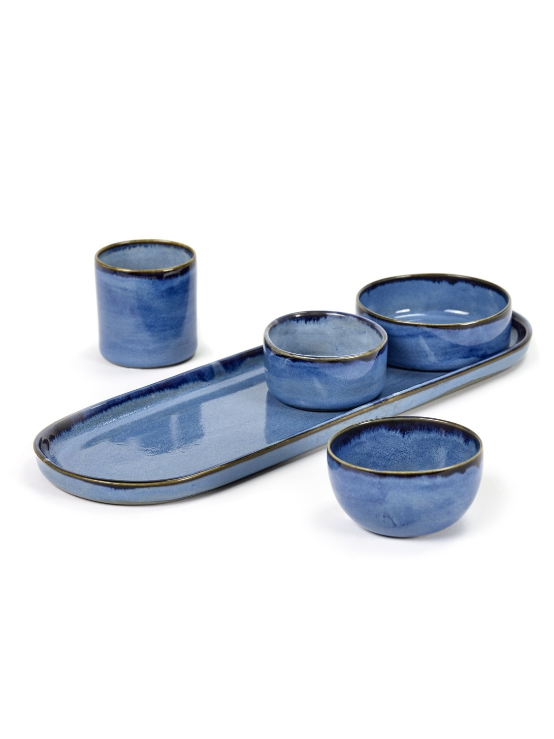 Terres De Rêve Becher Klein Zylindrisch Blau