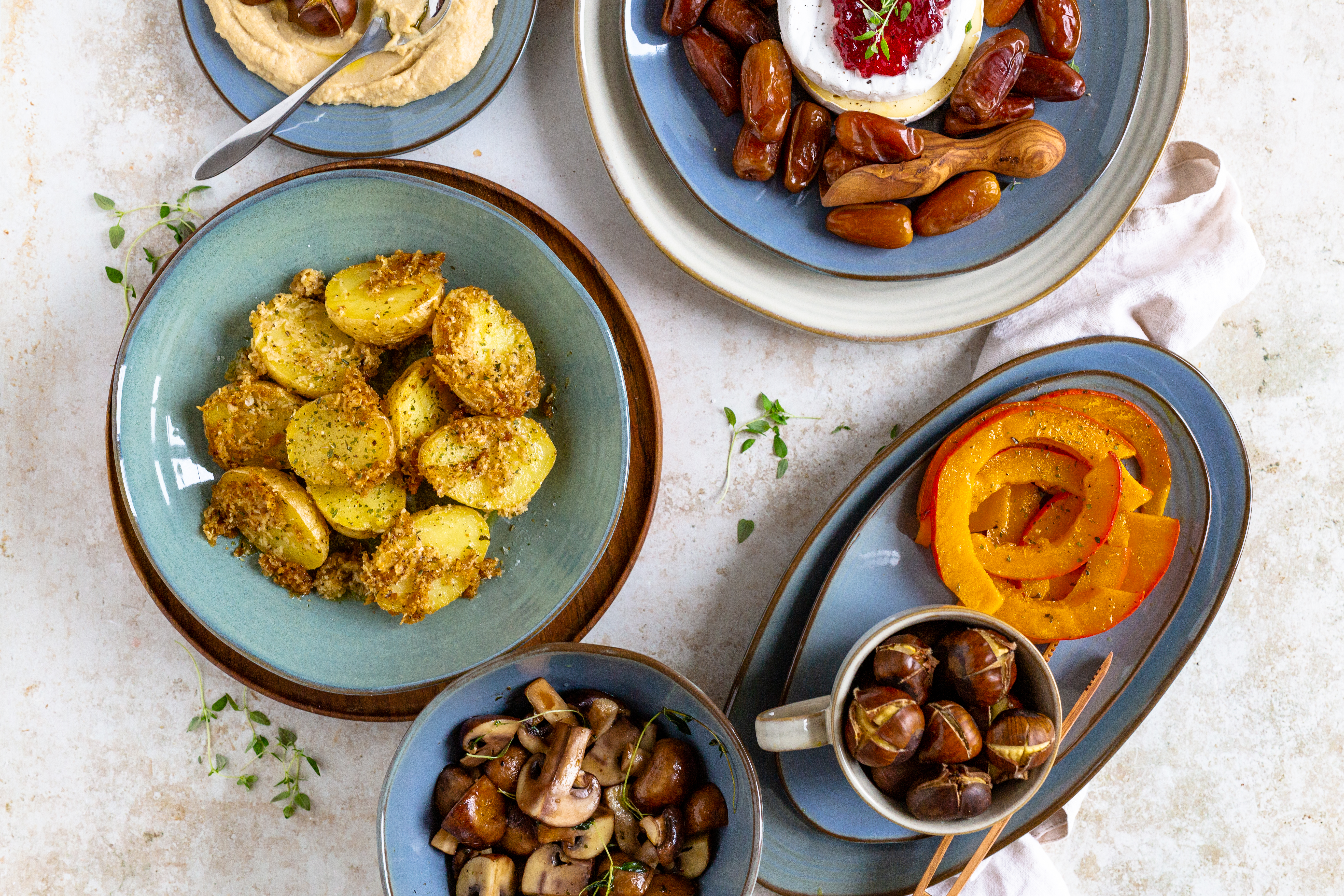 Nottingham Kombiservice 20-teilig Keramik Türkis