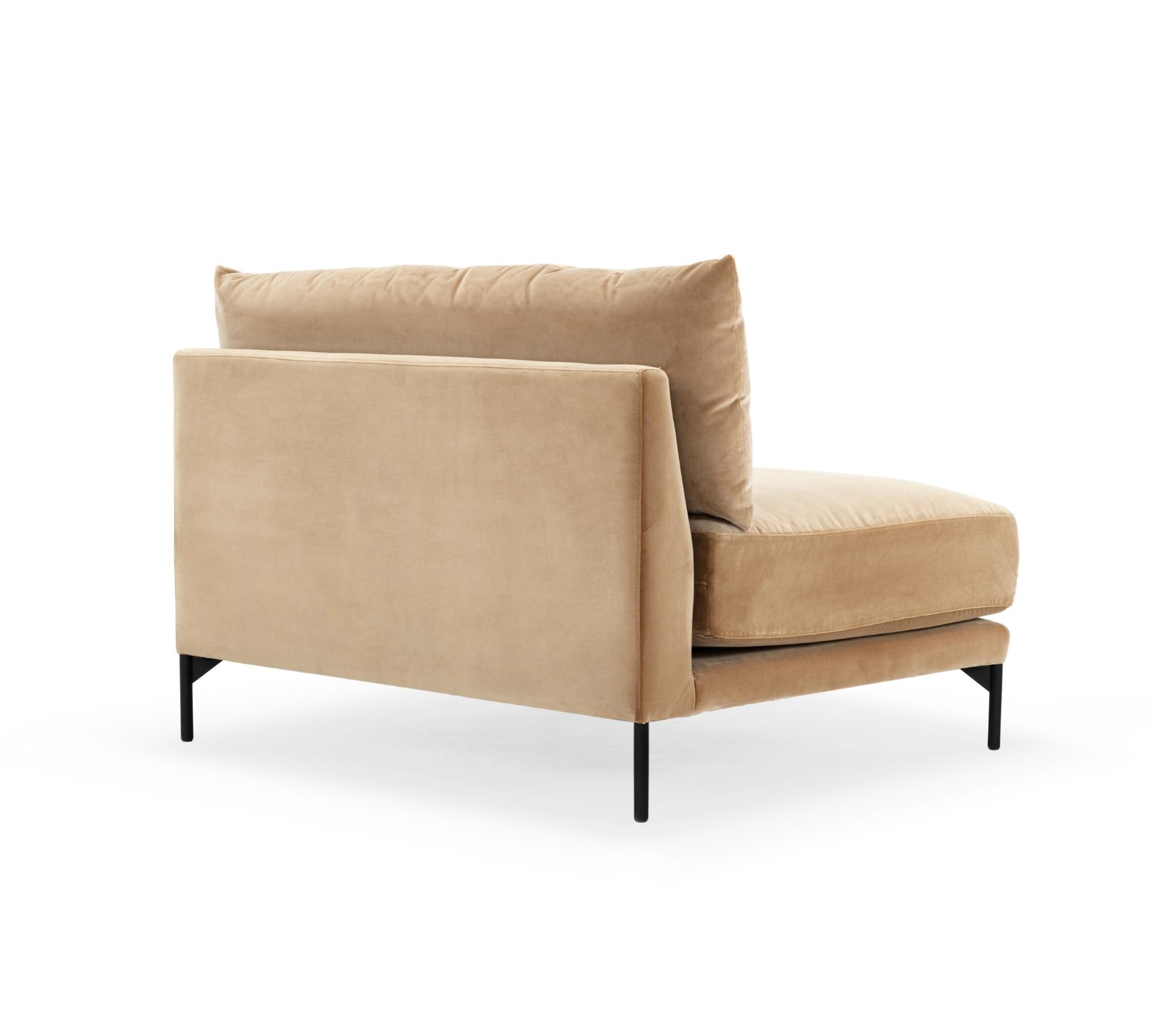 Vincent 1-Sitzer Sofamodul Velour Matt Beige