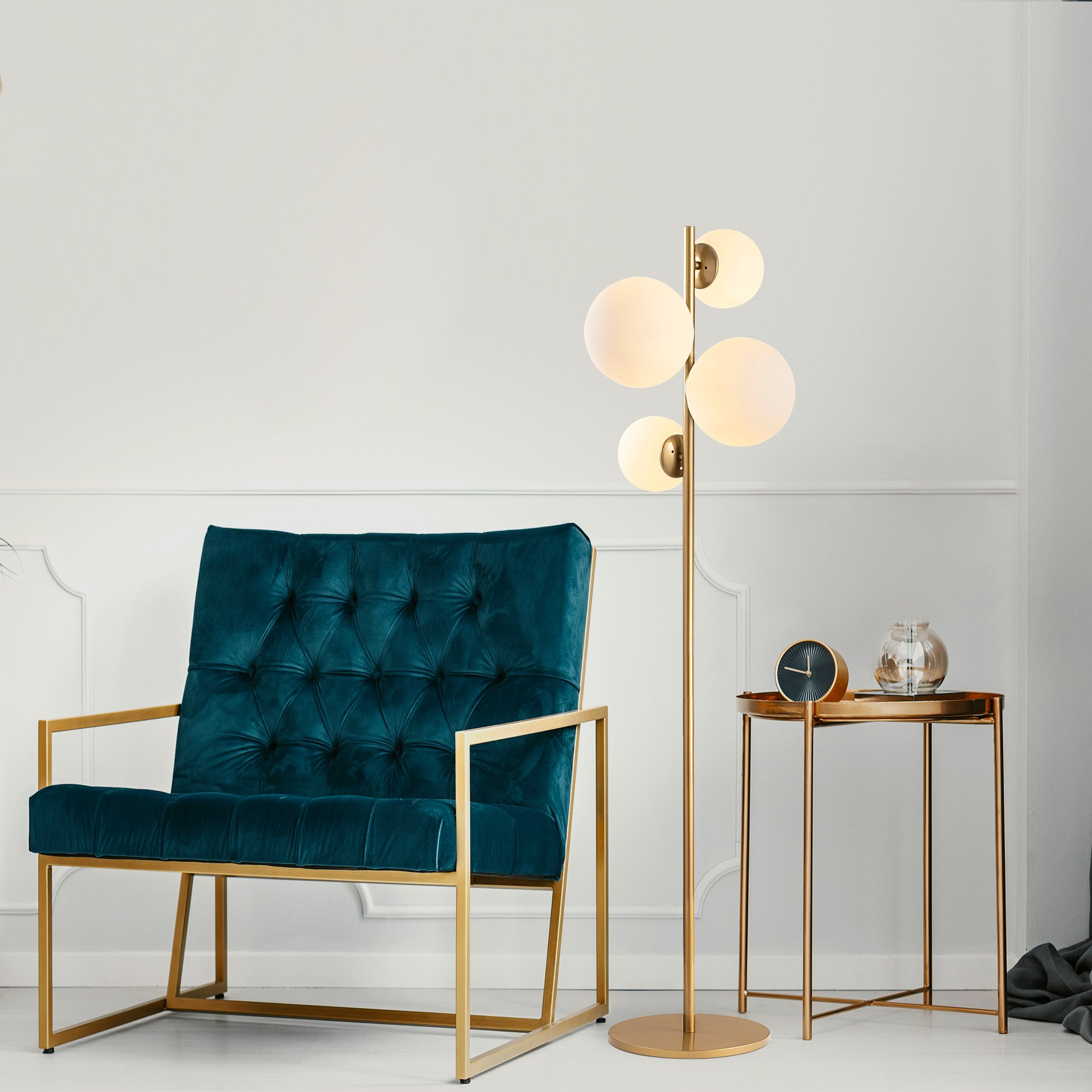 Fazli Stehleuchte Gold