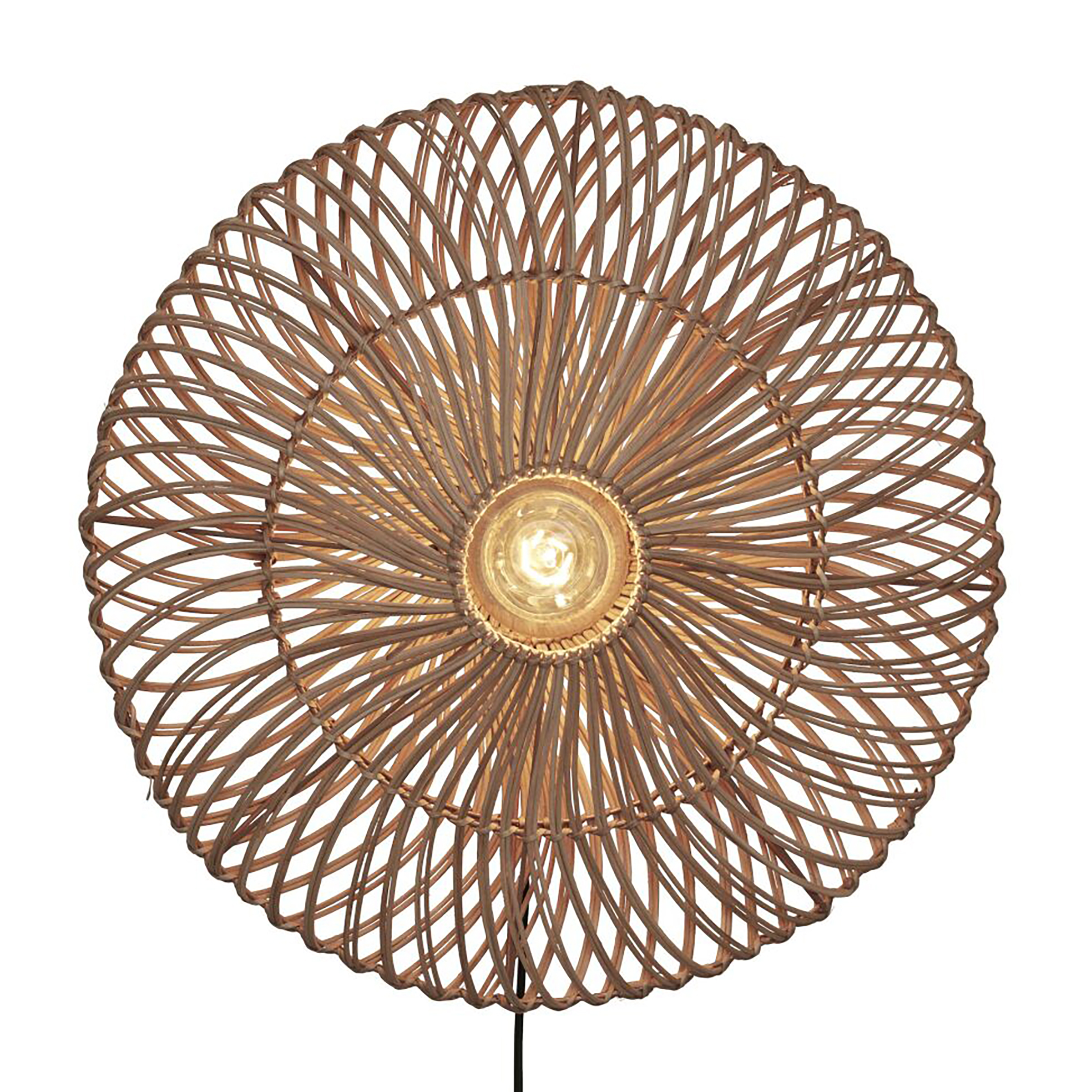 Zanzibar Wandleuchte Rattan Beige